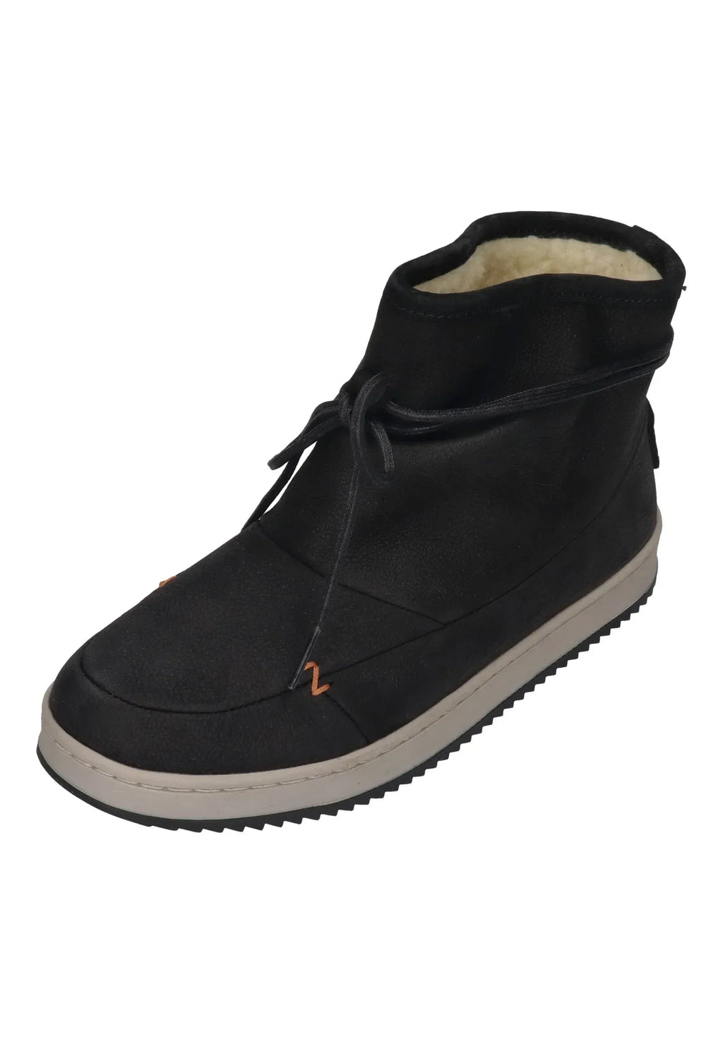 HUB FOOTWEAR Damen Booties QUEEN Oiled Nubuck black lt bone blk