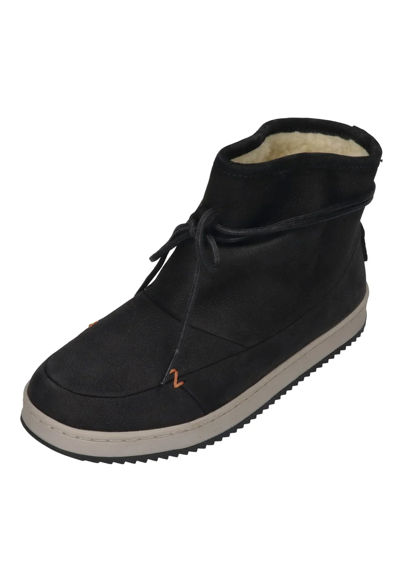 HUB FOOTWEAR Damen Booties QUEEN Oiled Nubuck black lt bone blk
