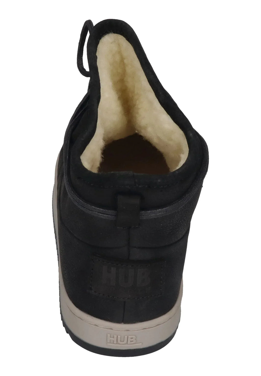 HUB FOOTWEAR Damen Booties QUEEN Oiled Nubuck black lt bone blk