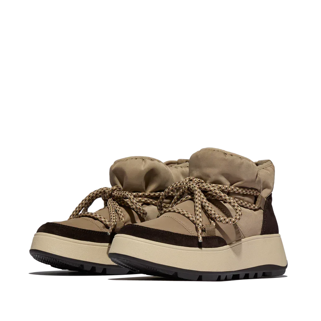FITFLOP Damen-Booties F-MODE WR BIOFLEECE MESH FLATFORM taupe – Booties - Grau | shoedealo.shop – Bild 8