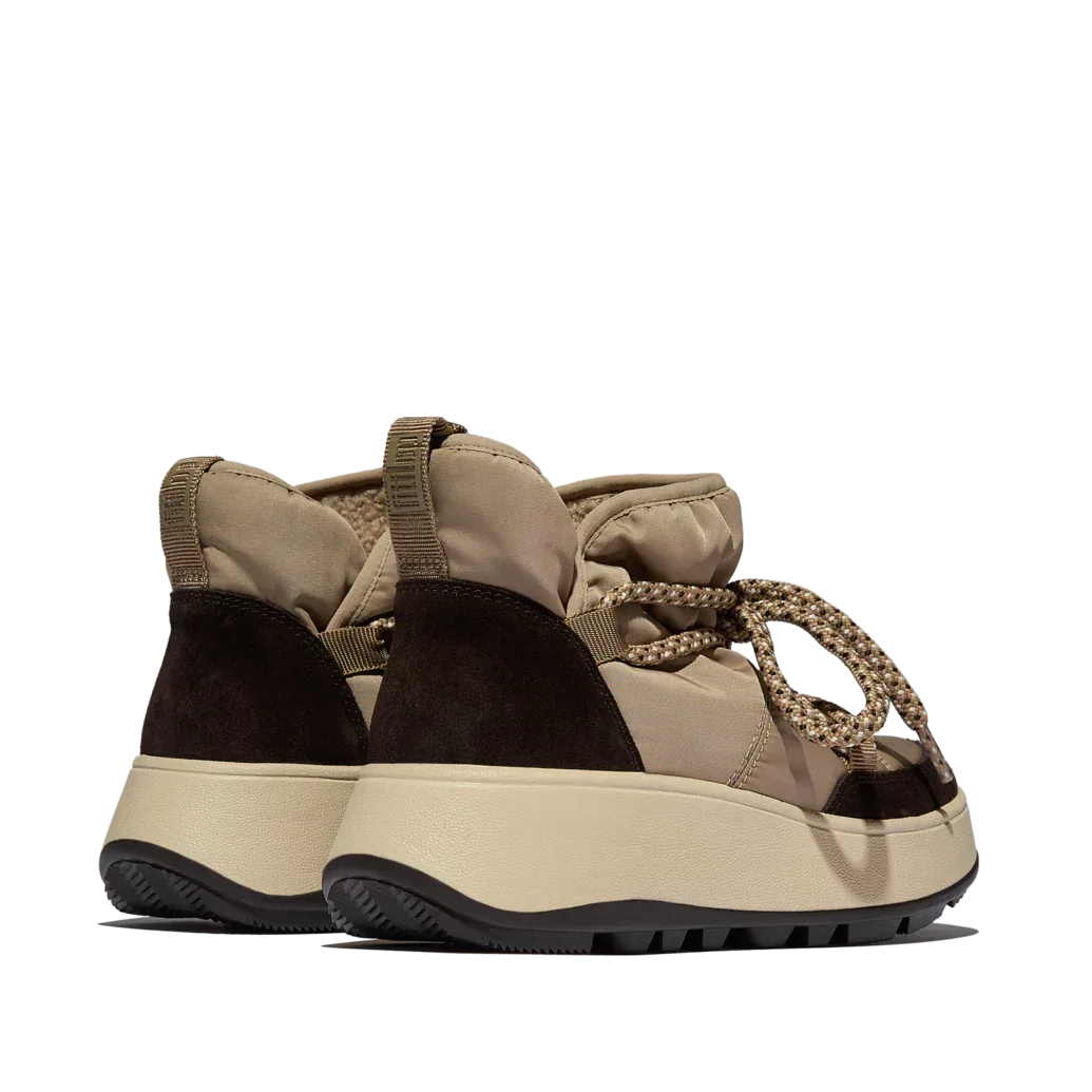 FITFLOP Damen-Booties F-MODE WR BIOFLEECE MESH FLATFORM taupe – Booties - Grau | shoedealo.shop – Bild 9