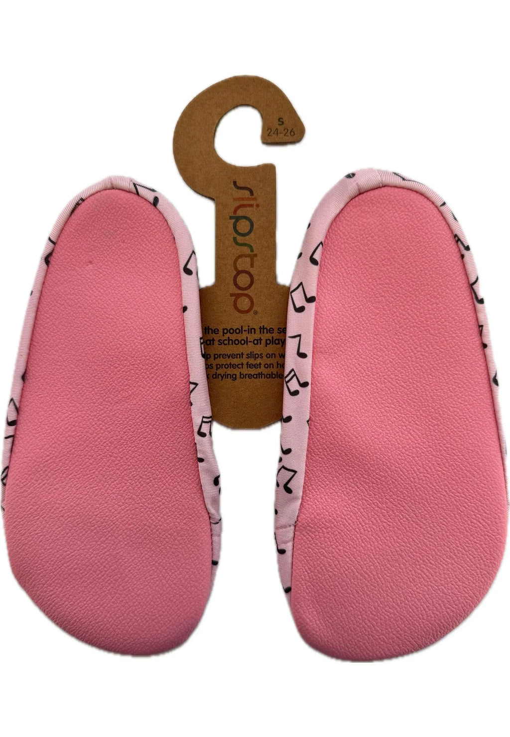 SLIPSTOP Kinder Hausschuhe Badeschuhe DJ Igel rosa