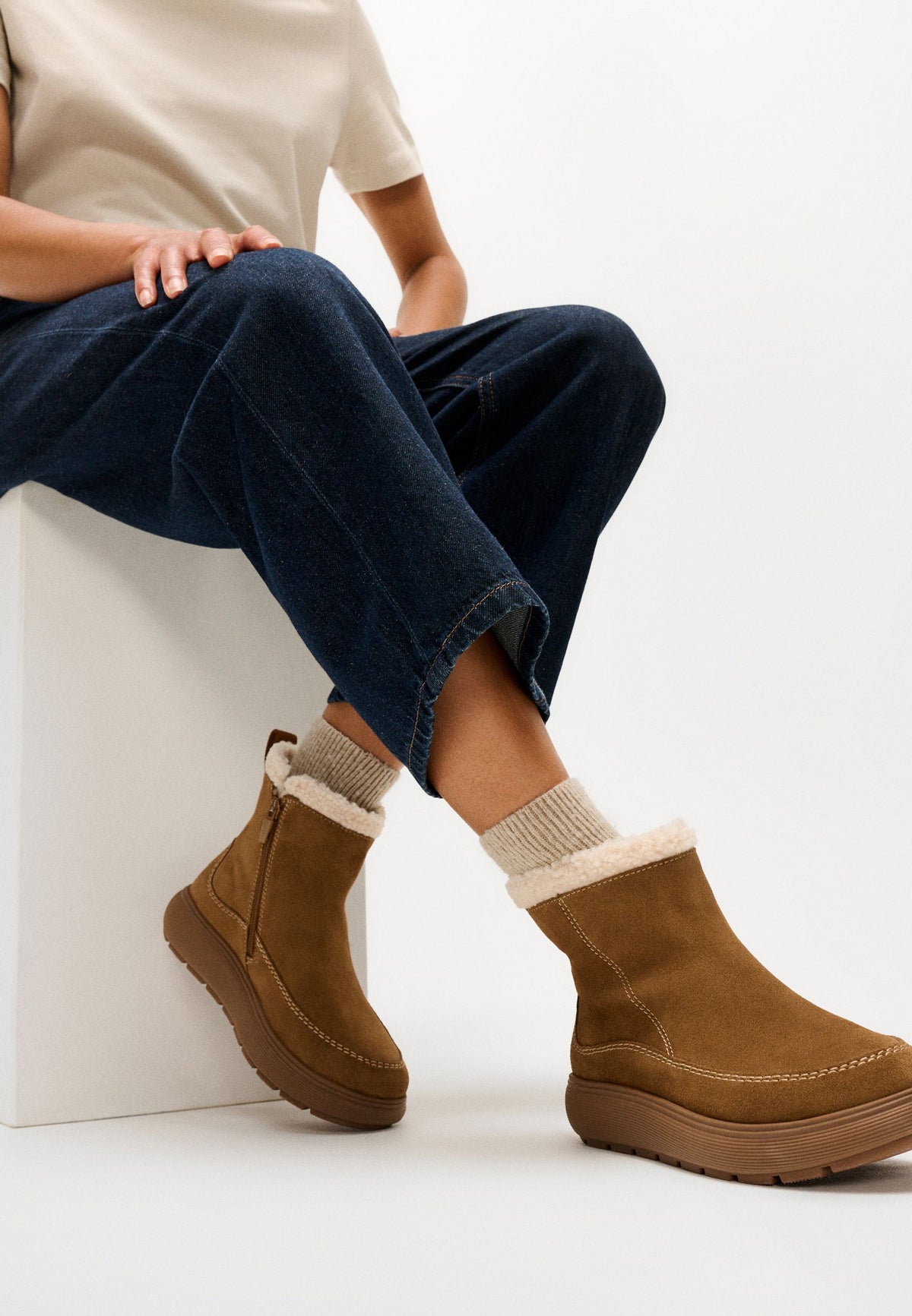FITFLOP Damen Ankle Boots IQ-COMFF SUE RELAX terracotta