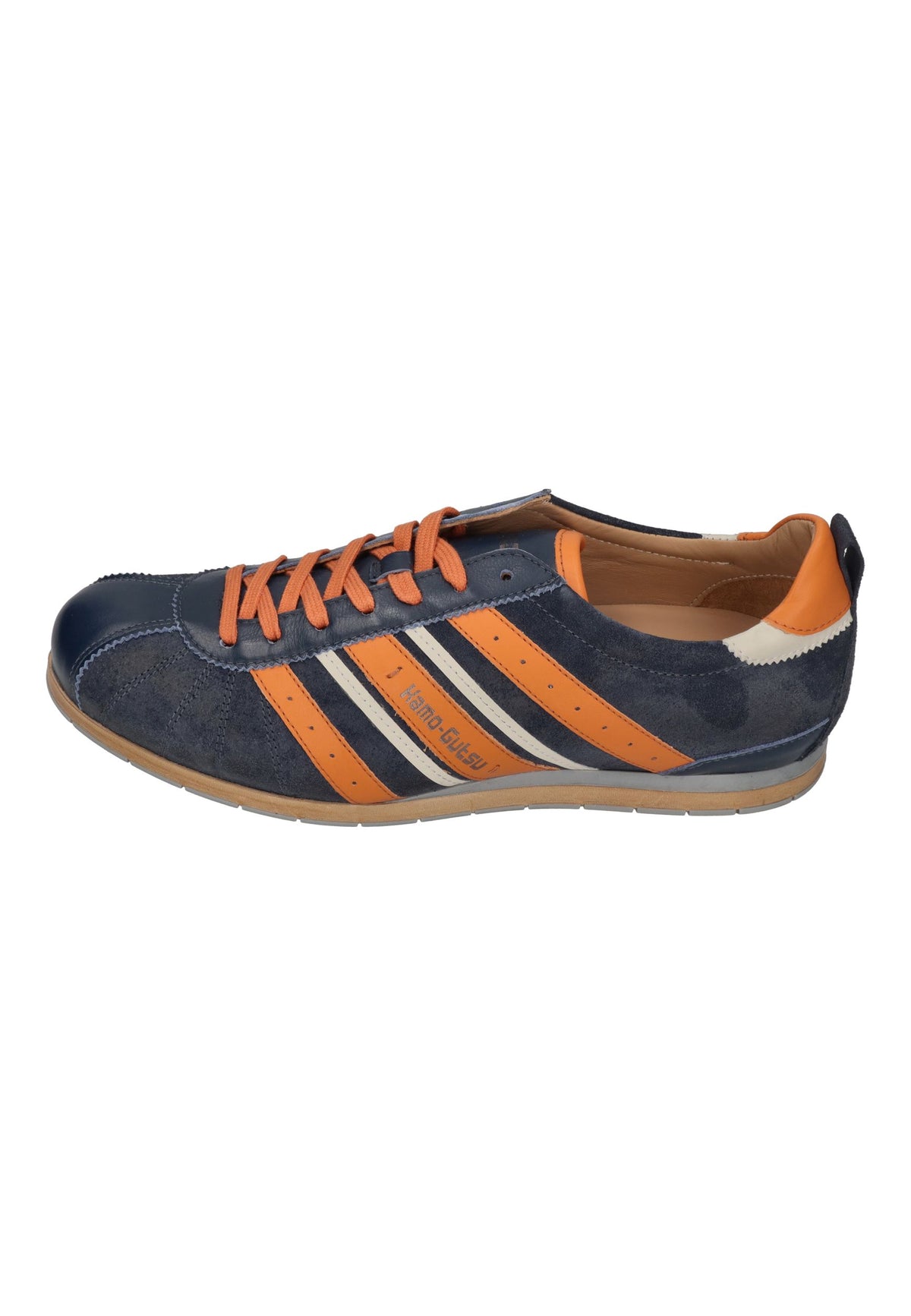KAMO-GUTSU Herren Sneakers TIFO 049 denim arancio
