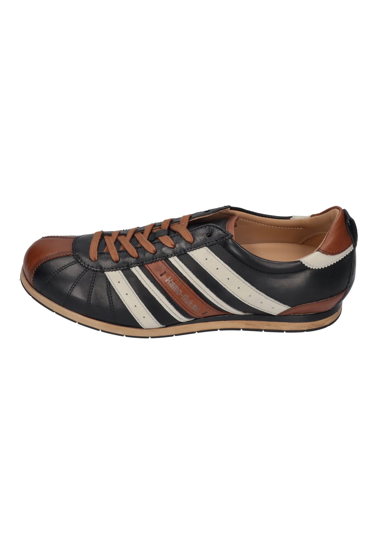 KAMO-GUTSU Herren Sneakers TIFO 049 nero cognac