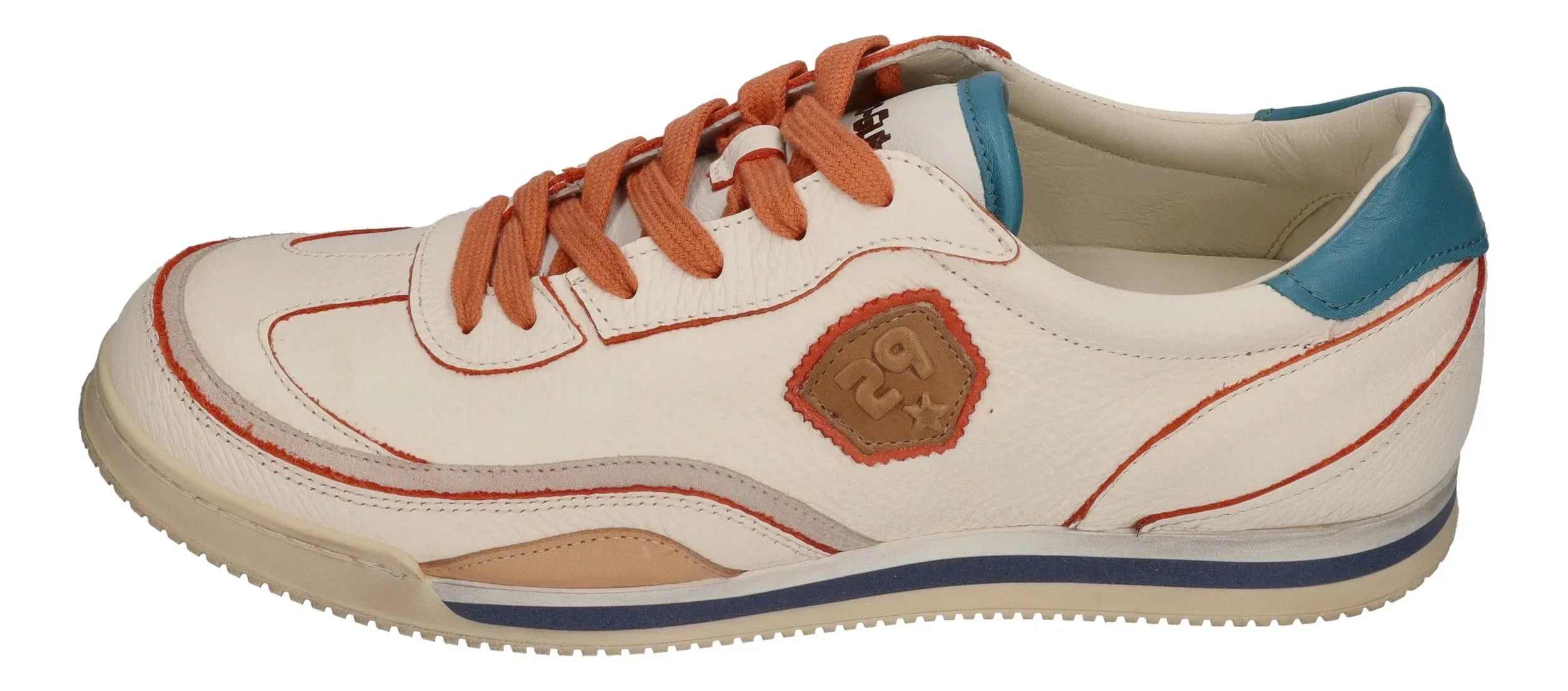 KAMO-GUTSU Herrenschuhe Sneakers SCUDO 006 crema+arancio
