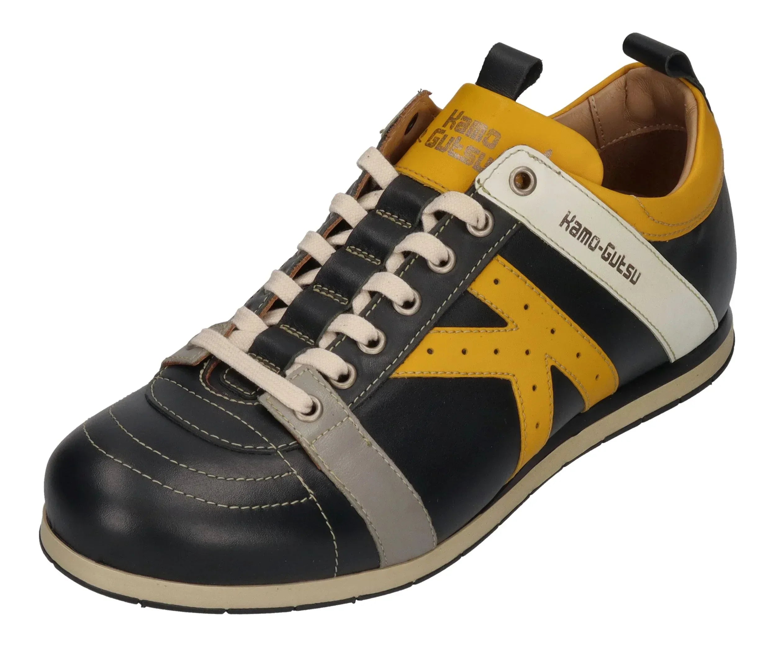 KAMO-GUTSU Herrenschuhe Sneakers TIFO 042 black girasole – Sneaker | shoedealo.shop