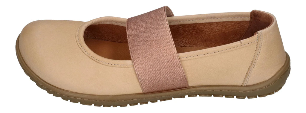 KOEL Barefoot Damenschuhe - Ballerinas ISLA NUBUK beige