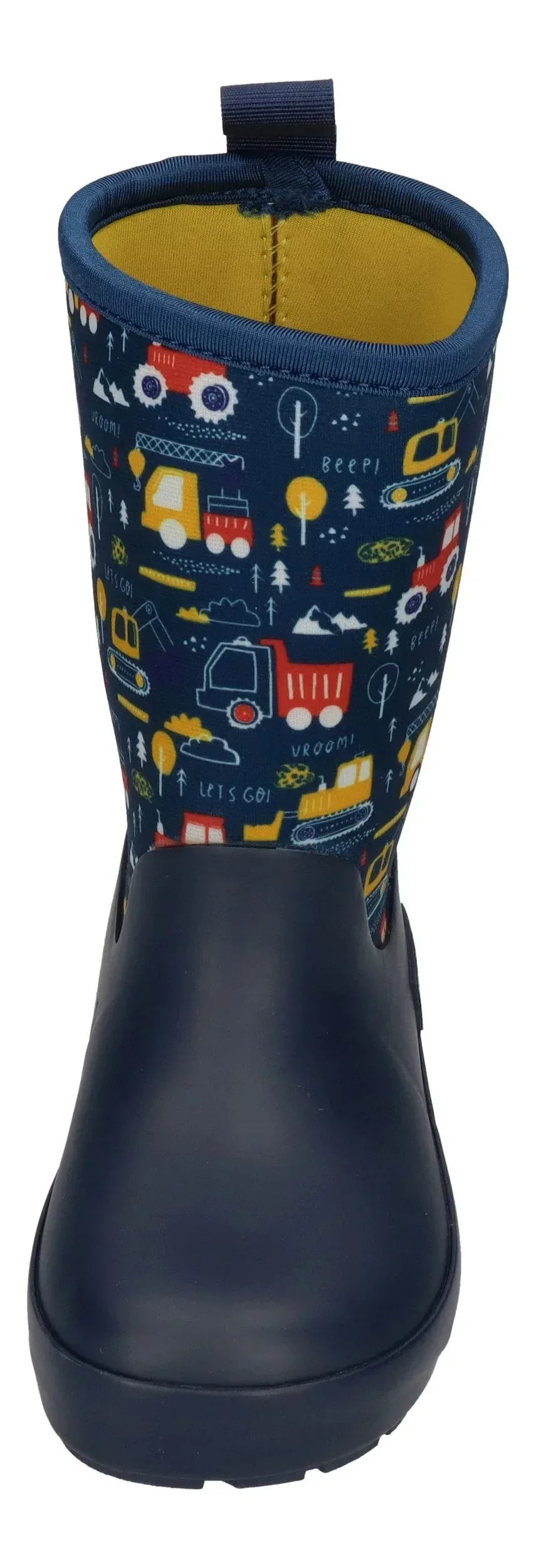 KOEL Kinder Barefoot Gummistiefel NEOPREN WELLIE tractor blue
