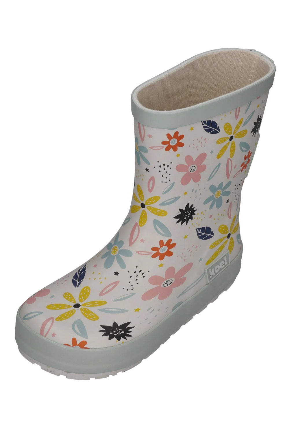 KOEL Barefoot - Gummistiefel WELLIE BARE MULTI white flowers – Gummistiefel - ["gid://shopify/Metaobject/186632929609"] | sho