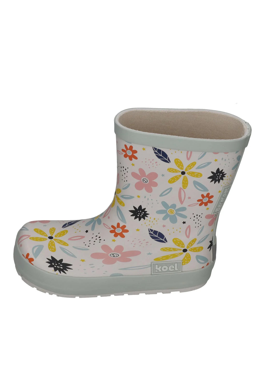 KOEL Barefoot - Gummistiefel WELLIE BARE MULTI white flowers – Gummistiefel - ["gid://shopify/Metaobject/18663292960 – Bild 2