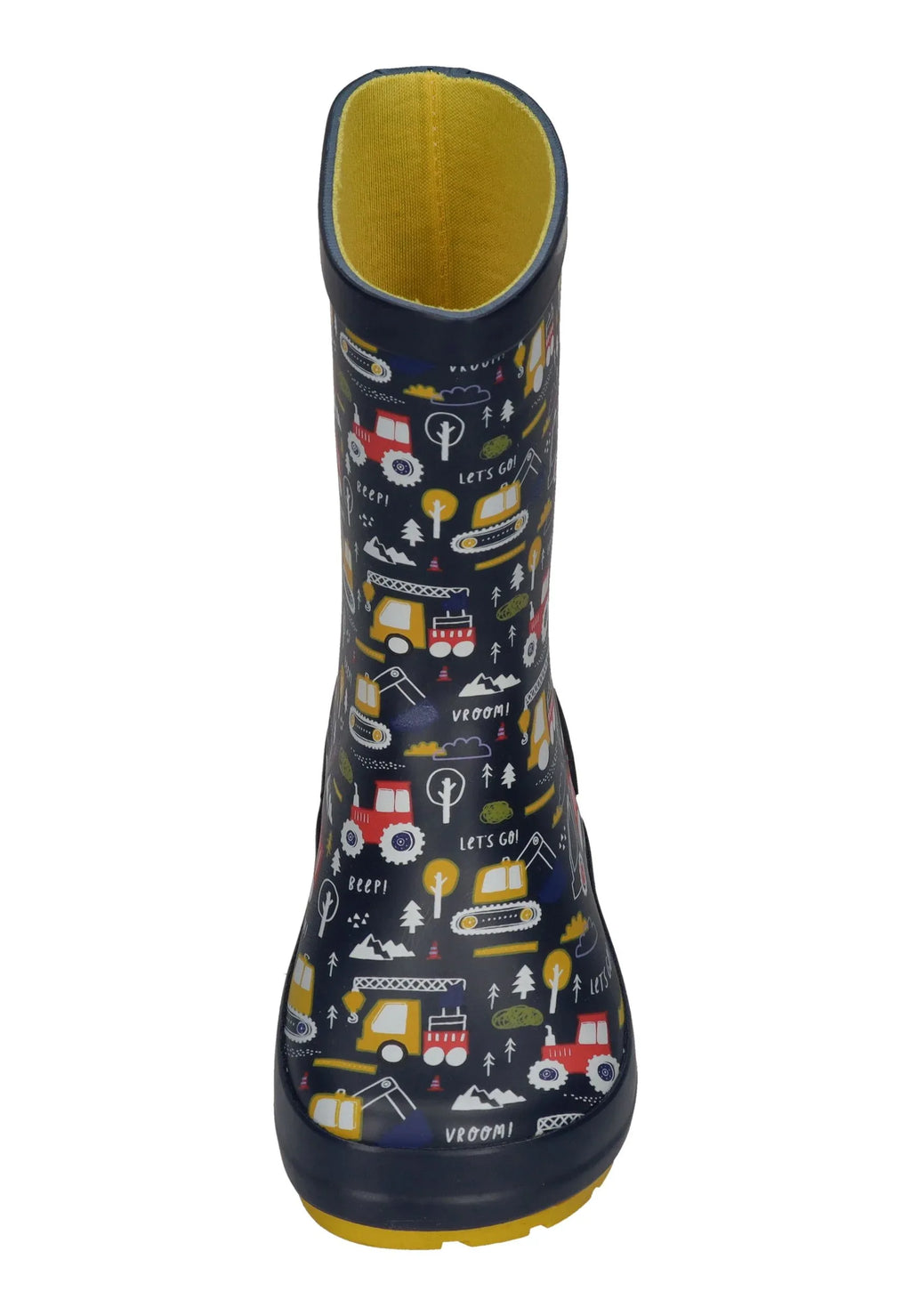 KOEL Kinder Barefoot Gummistiefel WELLIE TRACTOR V2 print blue – Gummistiefel - ["gid://shopify/Metaobject/186632929 – Bild 3