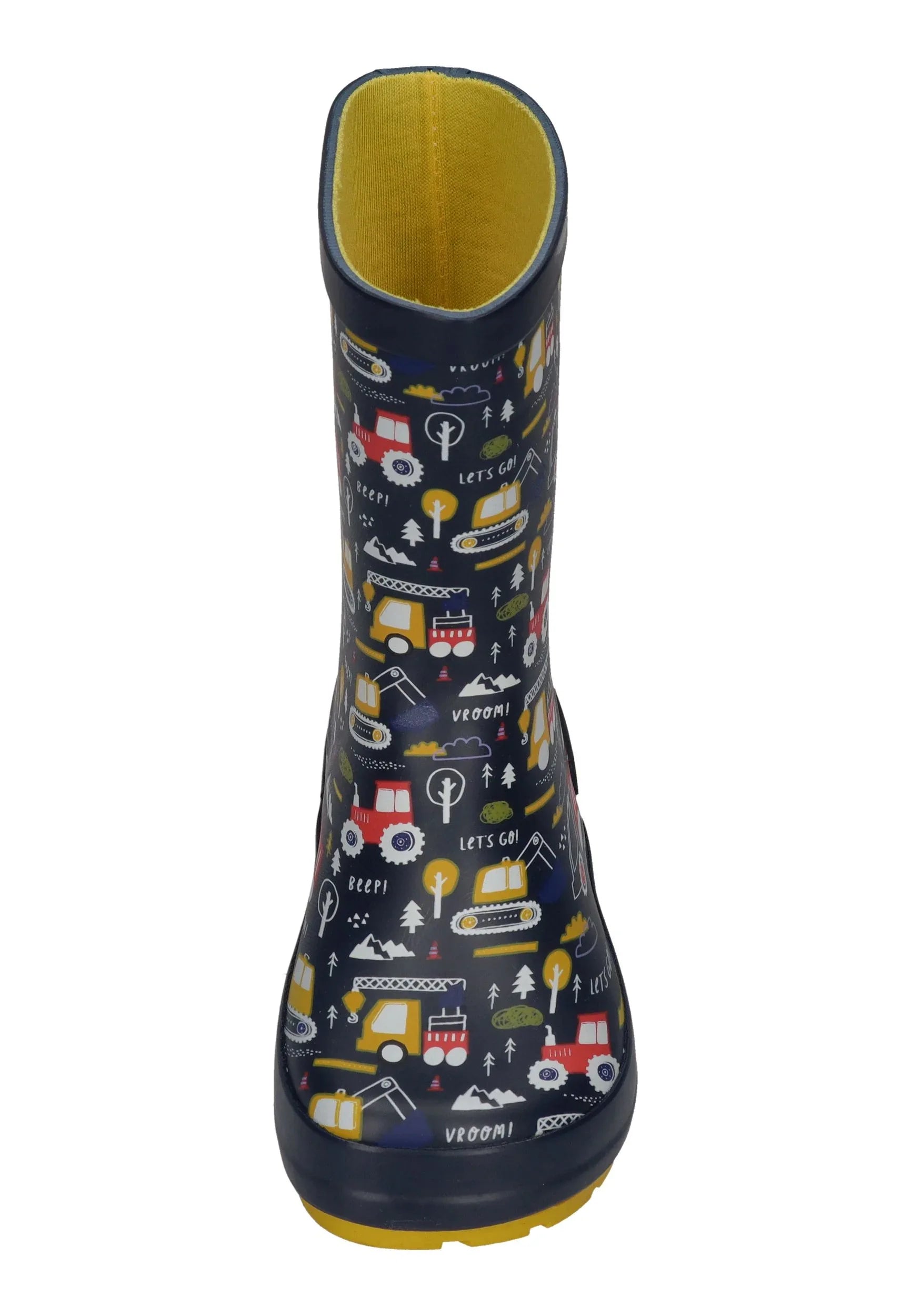 KOEL Kinder Barefoot Gummistiefel WELLIE TRACTOR V2 print blue – Gummistiefel - ["gid://shopify/Metaobject/186632929 – Bild 3