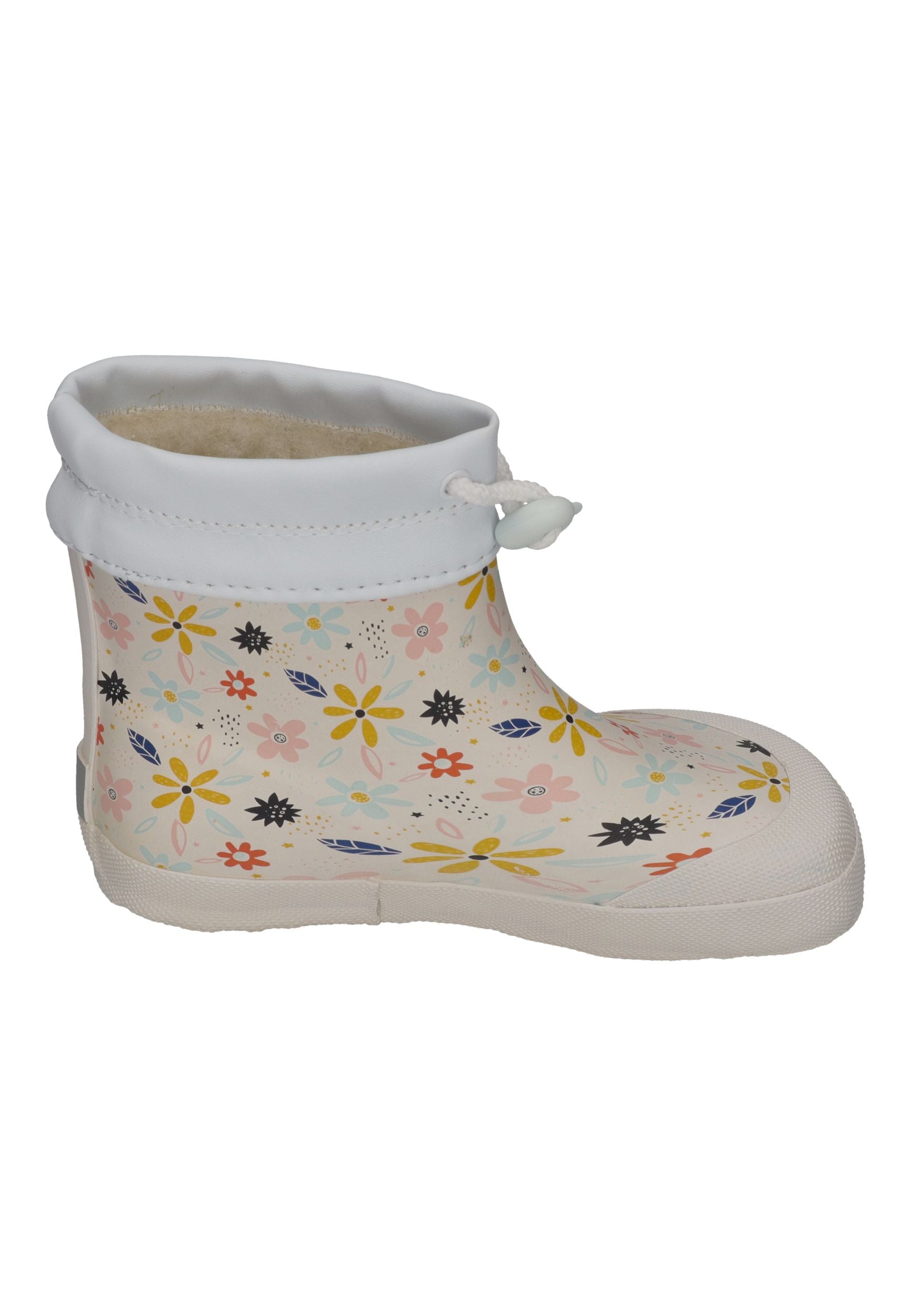 KOEL Barefoot Gummistiefel für Kleinkinder WIBI PRINT WOOL flowers white