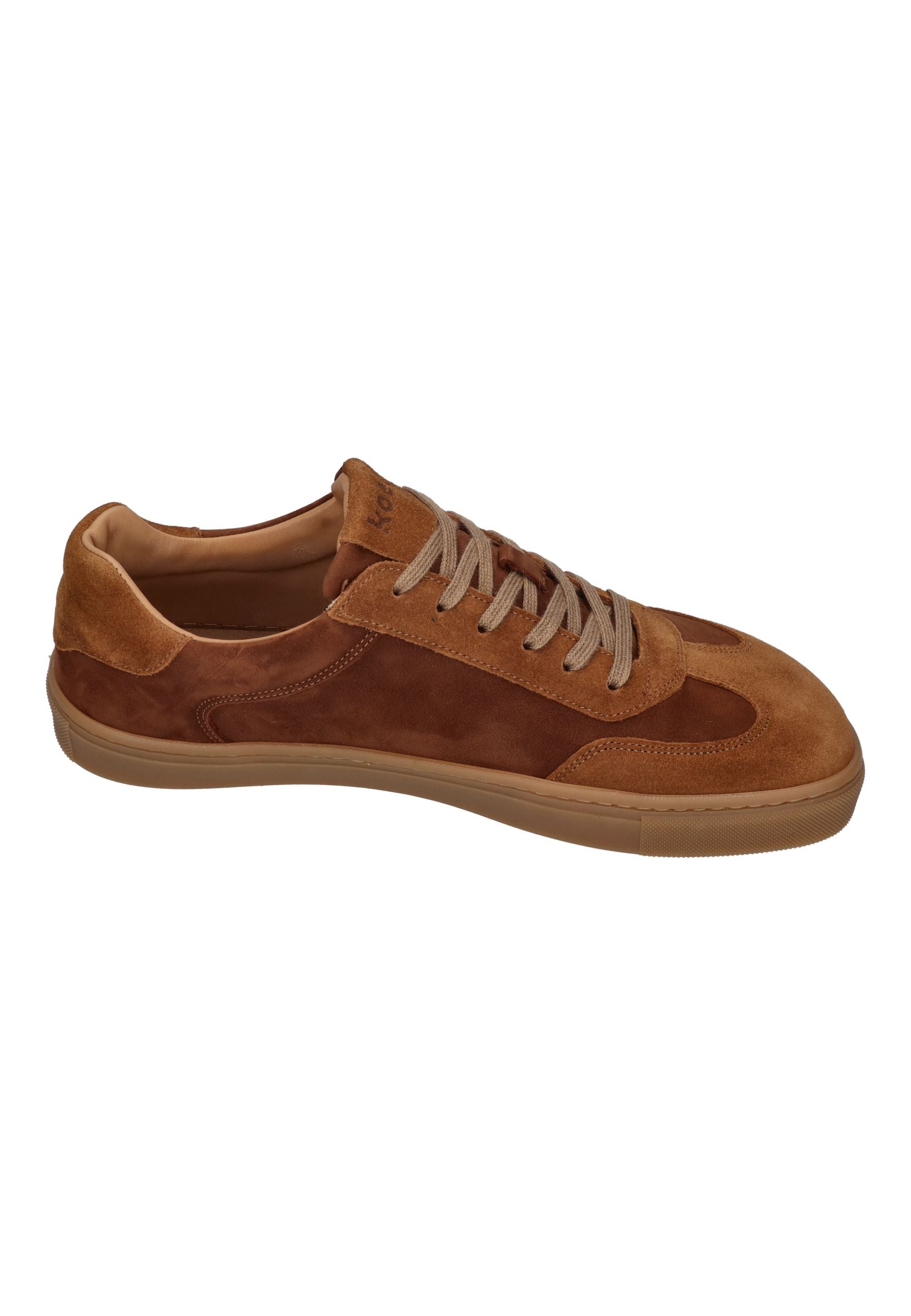 KOEL Barefoot Herren Sneakers HELIO SUEDE cognac