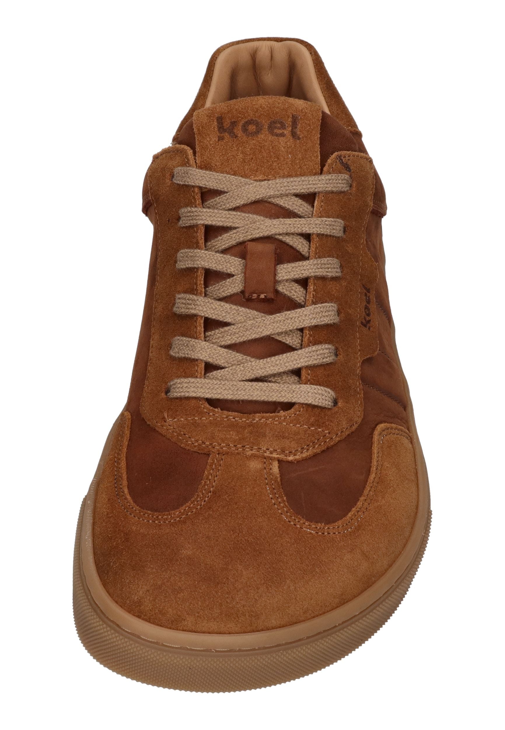 KOEL Barefoot Herren Sneakers HELIO SUEDE cognac