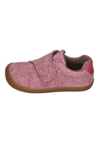 KOEL Barefoot Kinder Hausschuhe mit Klettverschluß DAN FELT pink