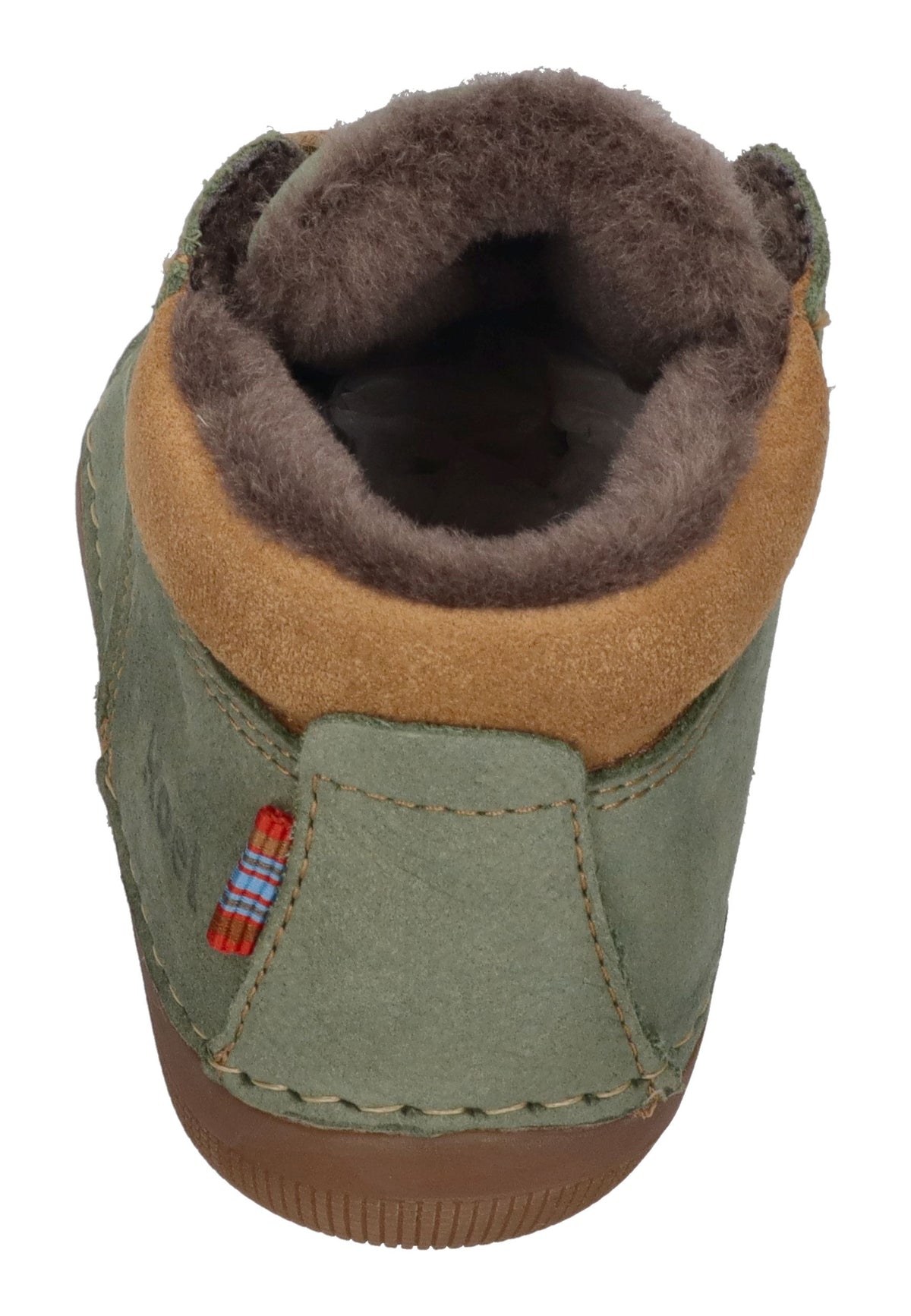 KOEL Barefoot Kinder Lauflernschuhe AVA LEATHER WOOL olive