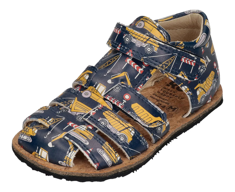 KOEL Kinder Barefoot Sandalen ARIN FANTASY tractor blue