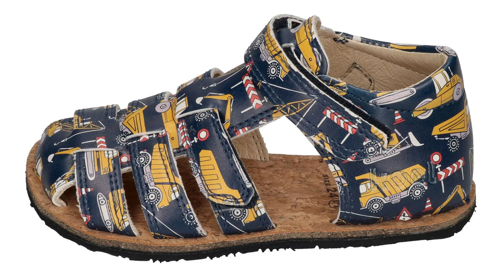 KOEL Kinder Barefoot Sandalen ARIN FANTASY tractor blue
