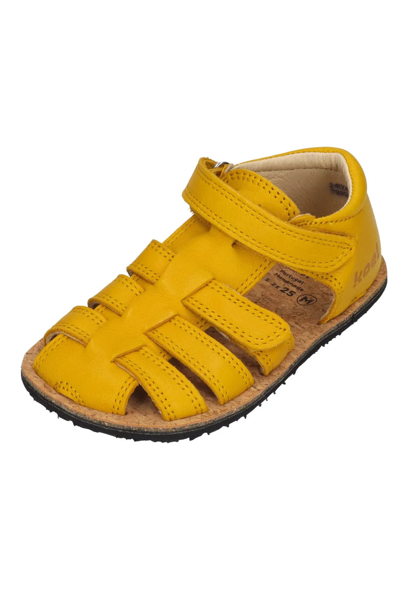 KOEL Kinder Barefoot Sandalen ARIN NAPPA yellow – Barfußschuhe - Gelb | shoedealo.shop