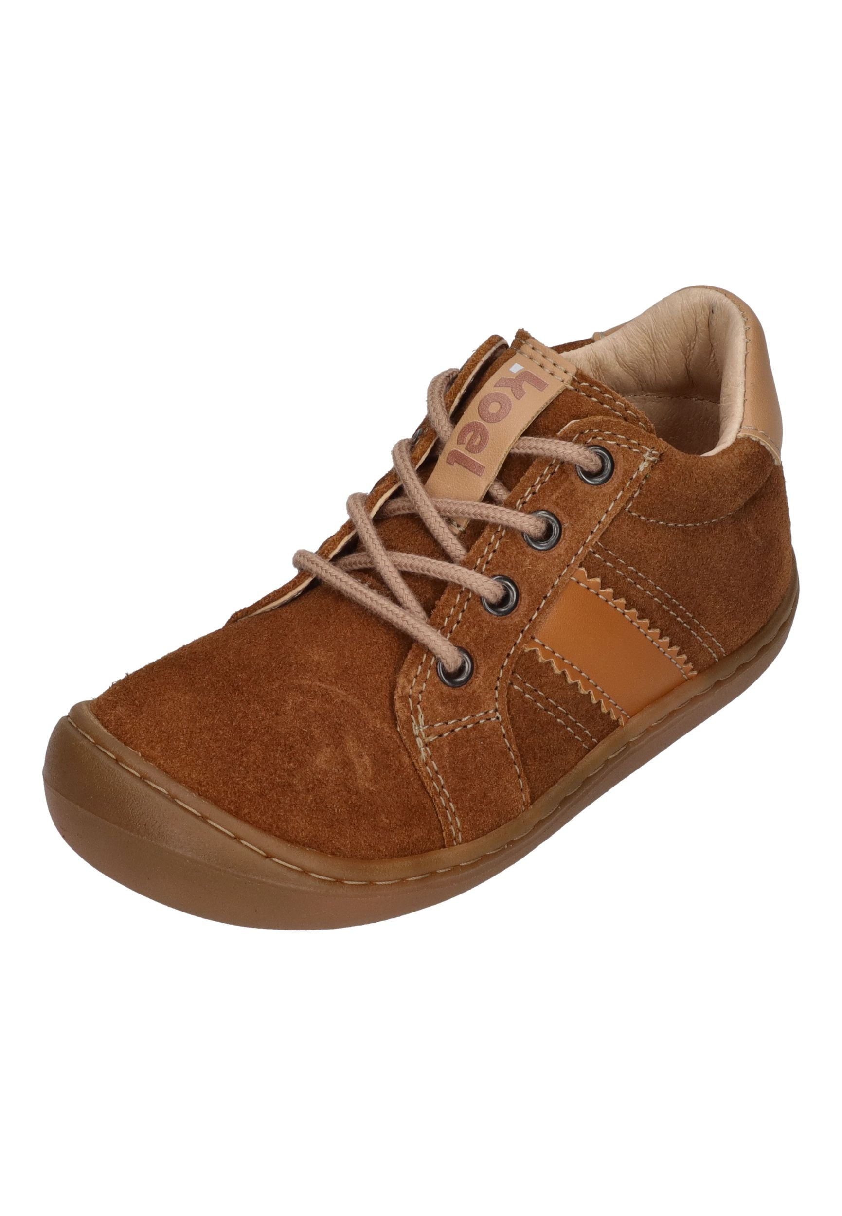 KOEL Barefoot Kinder Sneakers BLAKE SUEDE 301 cognac