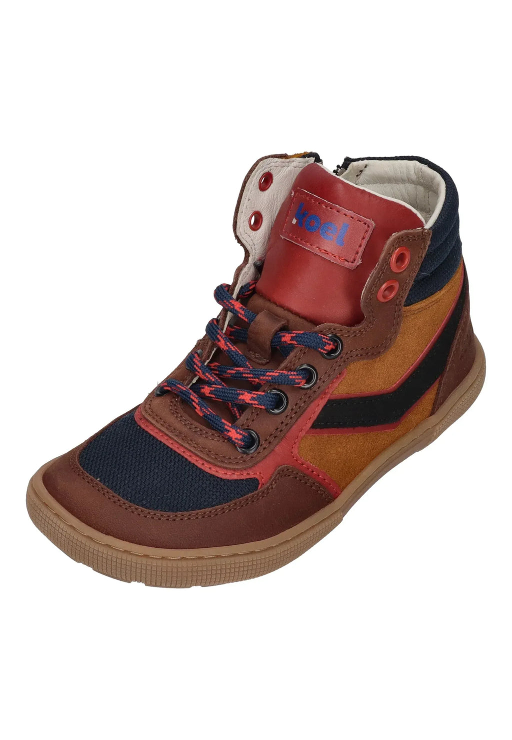 KOEL Barefoot Kinder Sneakers DANISH NAPPA 301 chocolate – Barfußschuhe - Mehrfarbig | shoedealo.shop