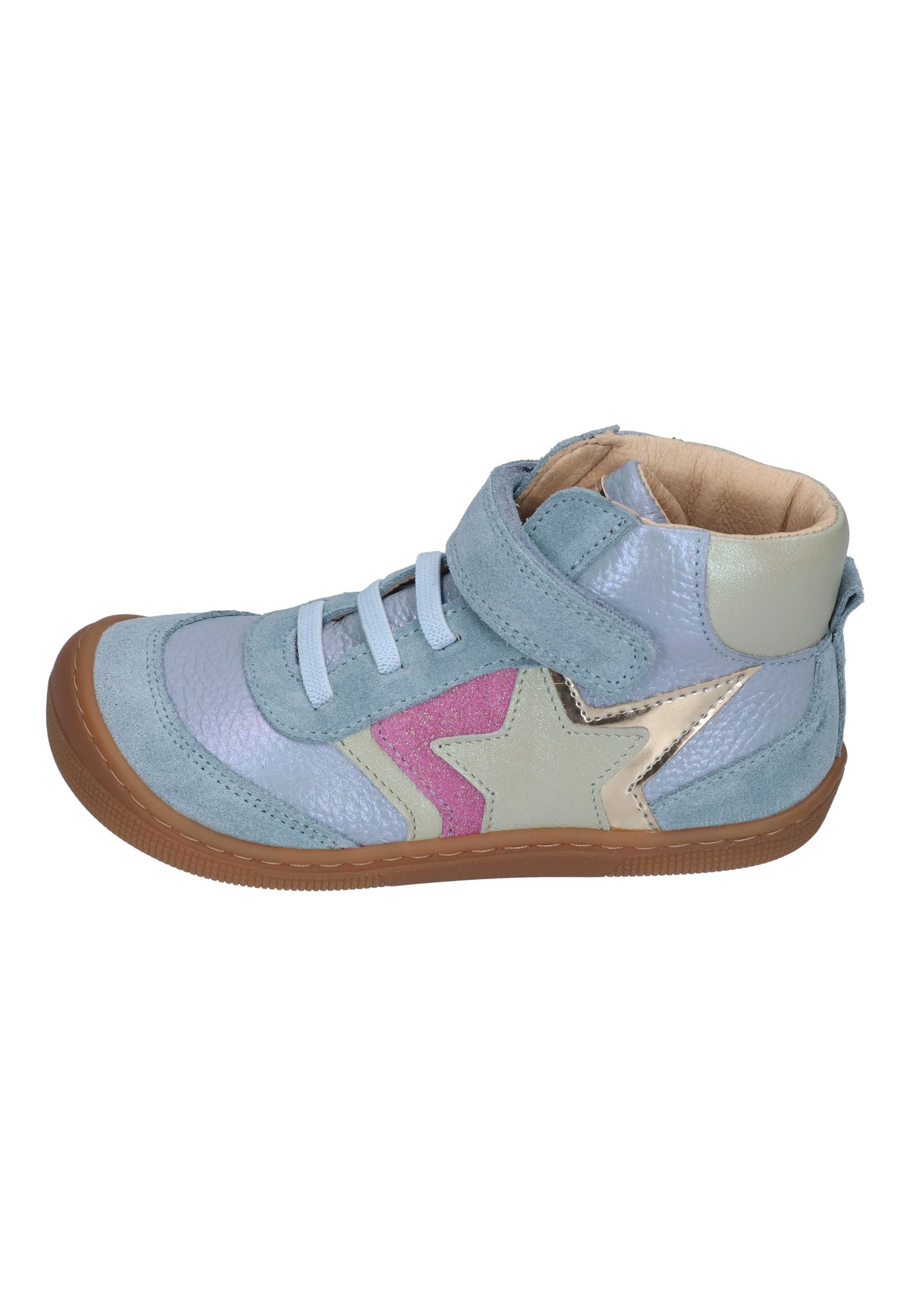 KOEL Barefoot Kinder Sneakers DARO LEATHER aqua