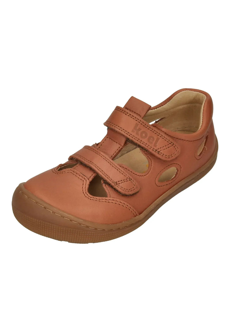 KOEL Barefoot Kinder Sneakers DEEN NAPPA cognac – Barfußschuhe - Braun | shoedealo.shop