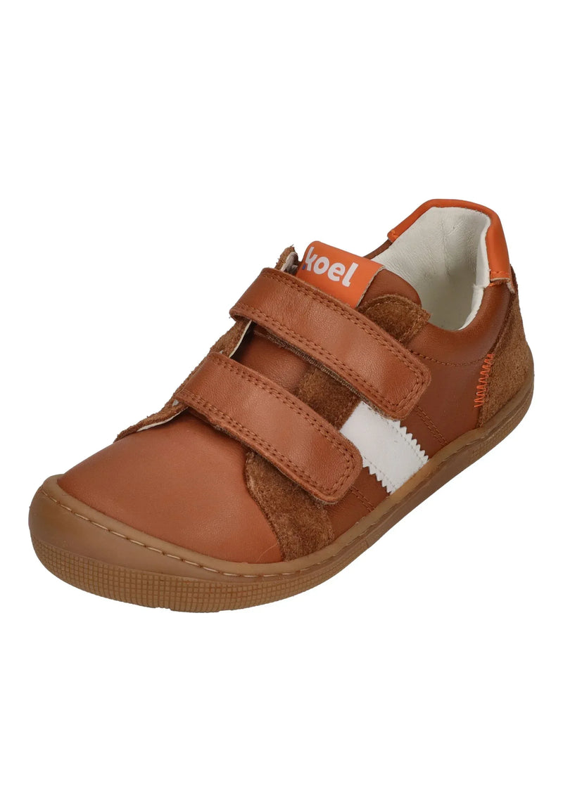KOEL Barefoot Kinder Sneakers DENIS NAPPA NEW 3.0 cognac orange – Sneakers - Braun | shoedealo.shop