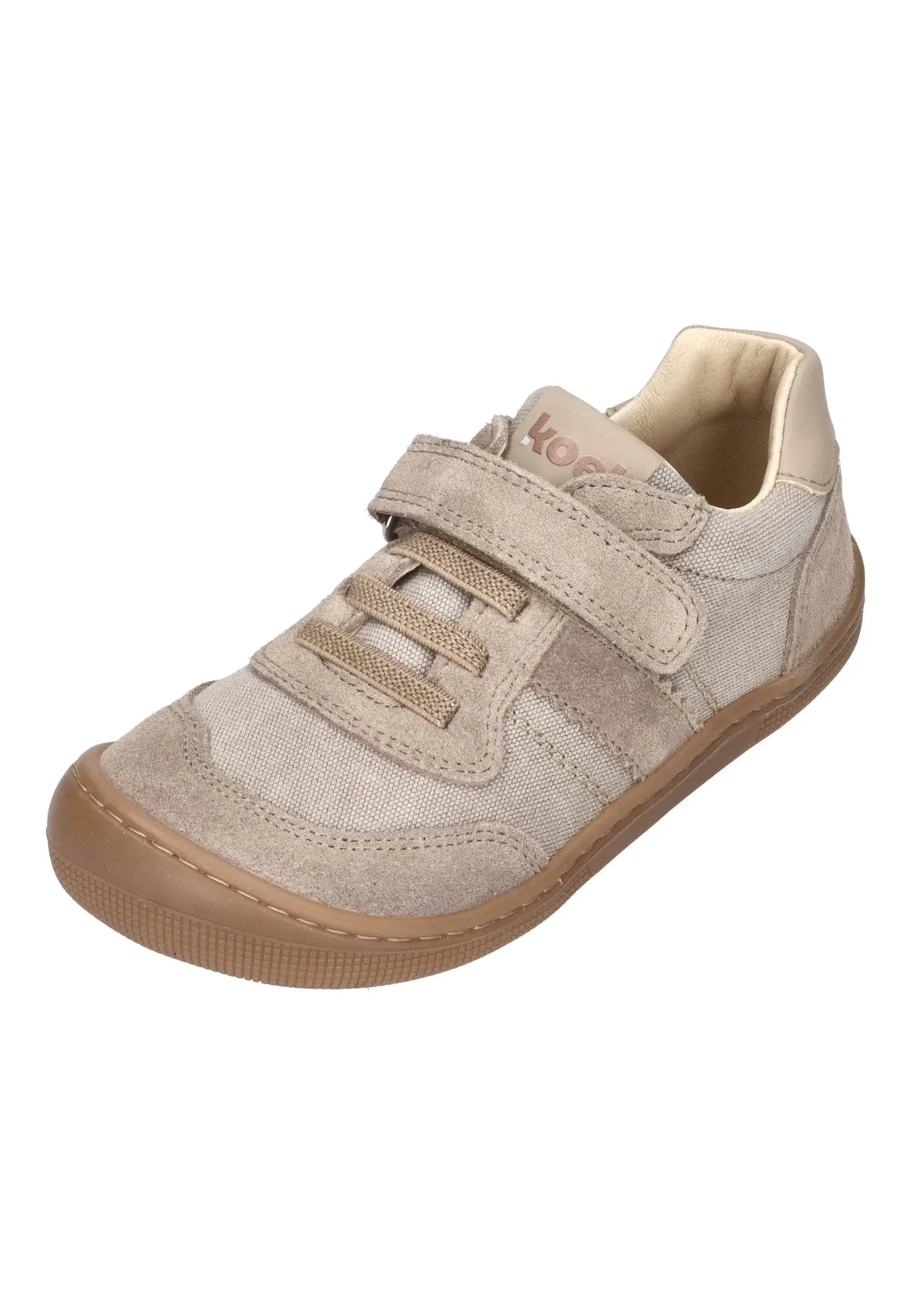 KOEL Barefoot Kinder Sneakers DYLAN COTTON 3.0 taupe – Sneakers - Grau | shoedealo.shop