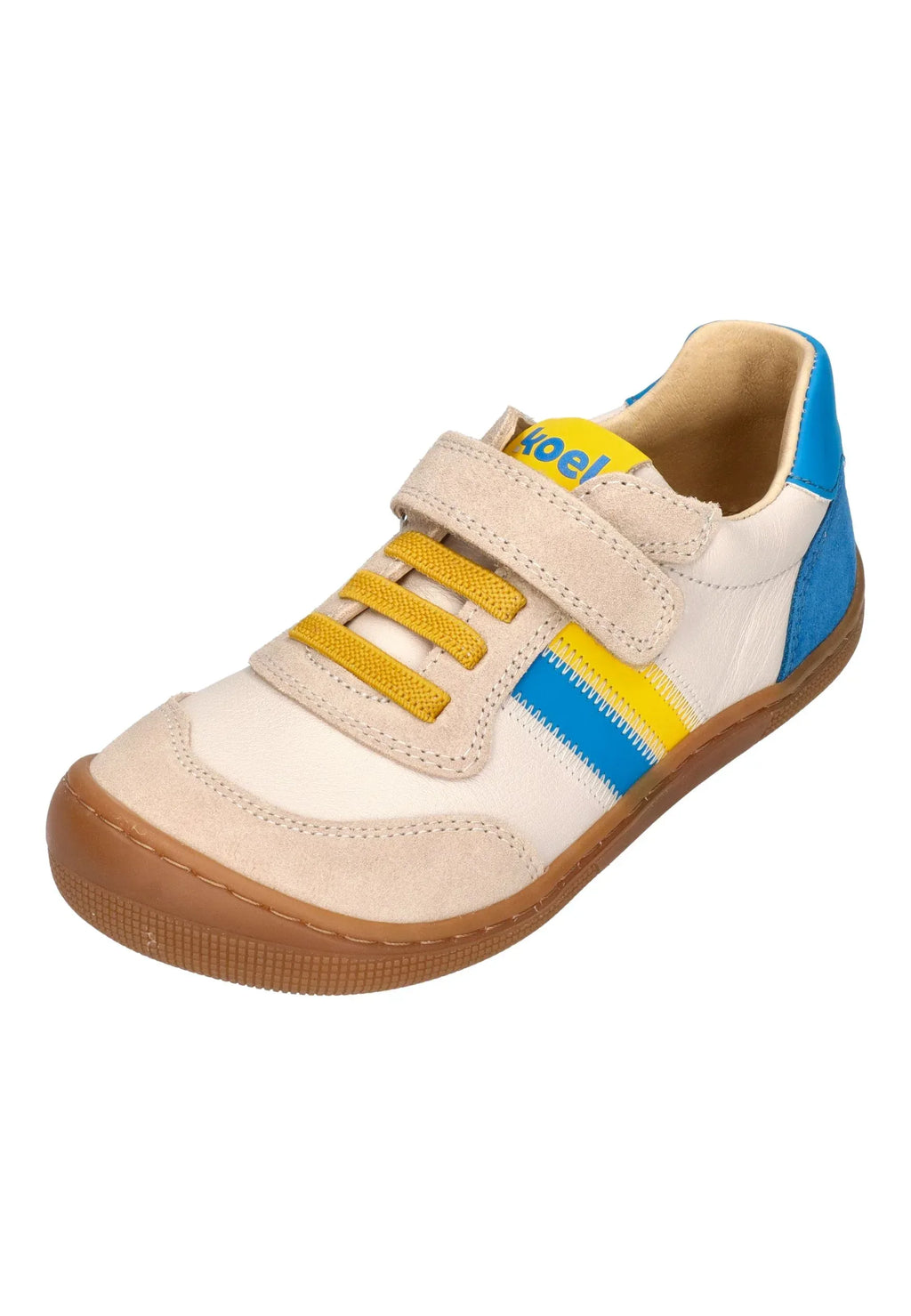 KOEL Barefoot Kinder Sneakers DYLAN II LEATHER 3.0 beige – Sneakers - Mehrfarbig | shoedealo.shop