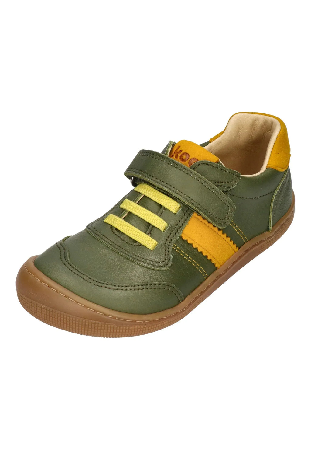 KOEL Barefoot Kinder Sneakers DYLAN LEATHER 3.0 121 green – Sneakers - Grün | shoedealo.shop