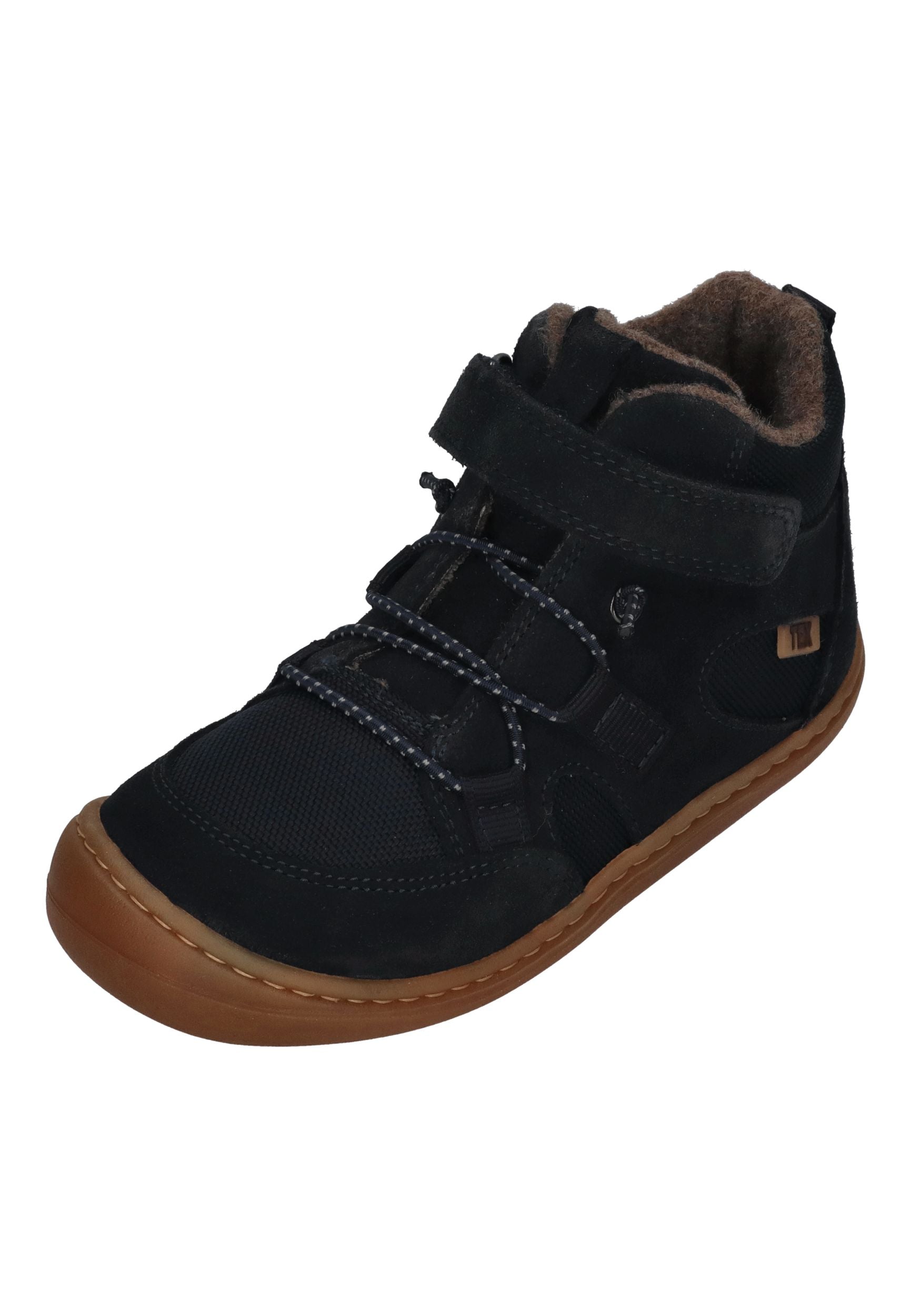 KOEL Barefoot Kinder gefütterte Booties BEAU MERINO 2.0 blue