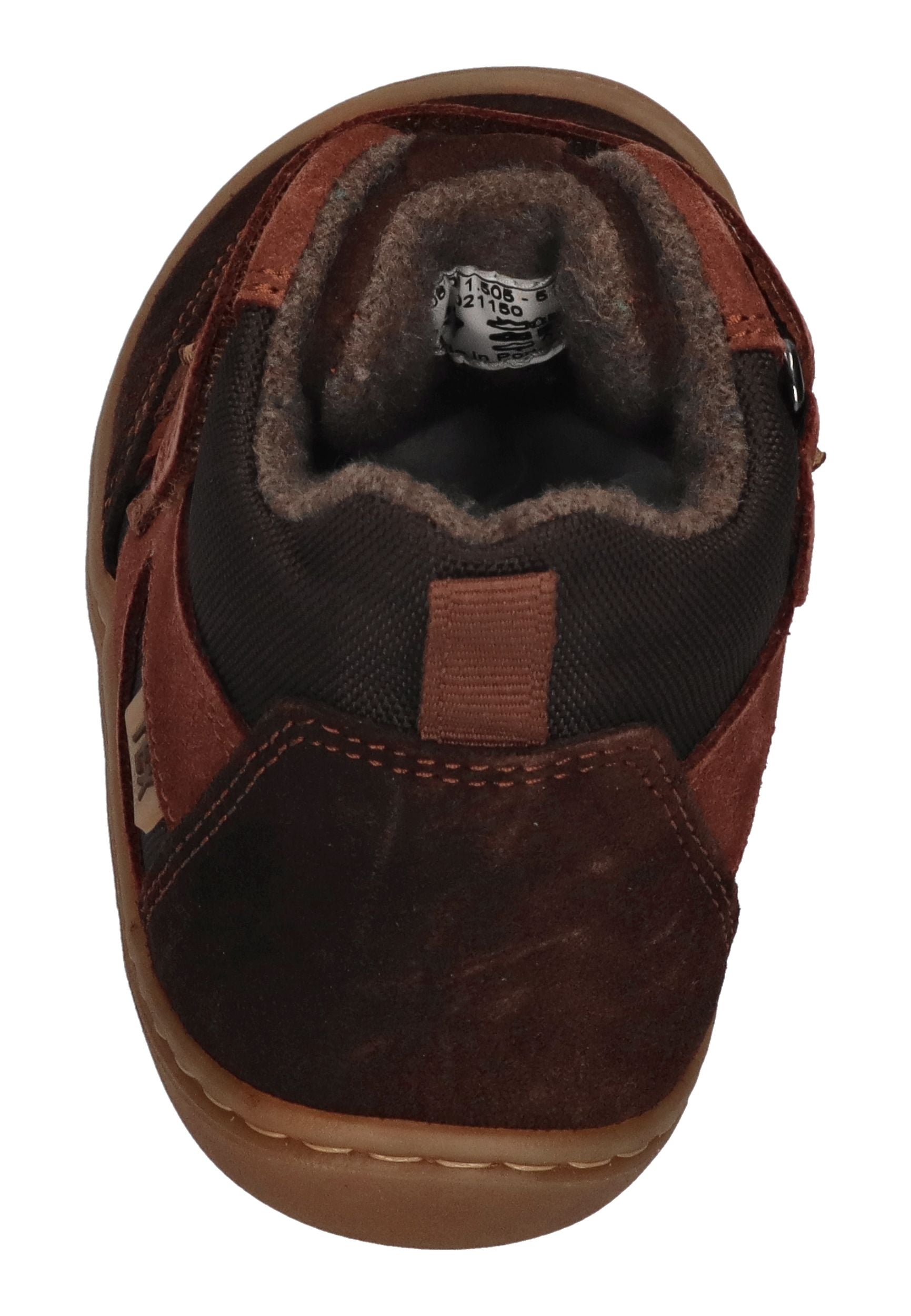 KOEL Barefoot Kinder gefütterte Booties BEAU MERINO 2.0 chocolate