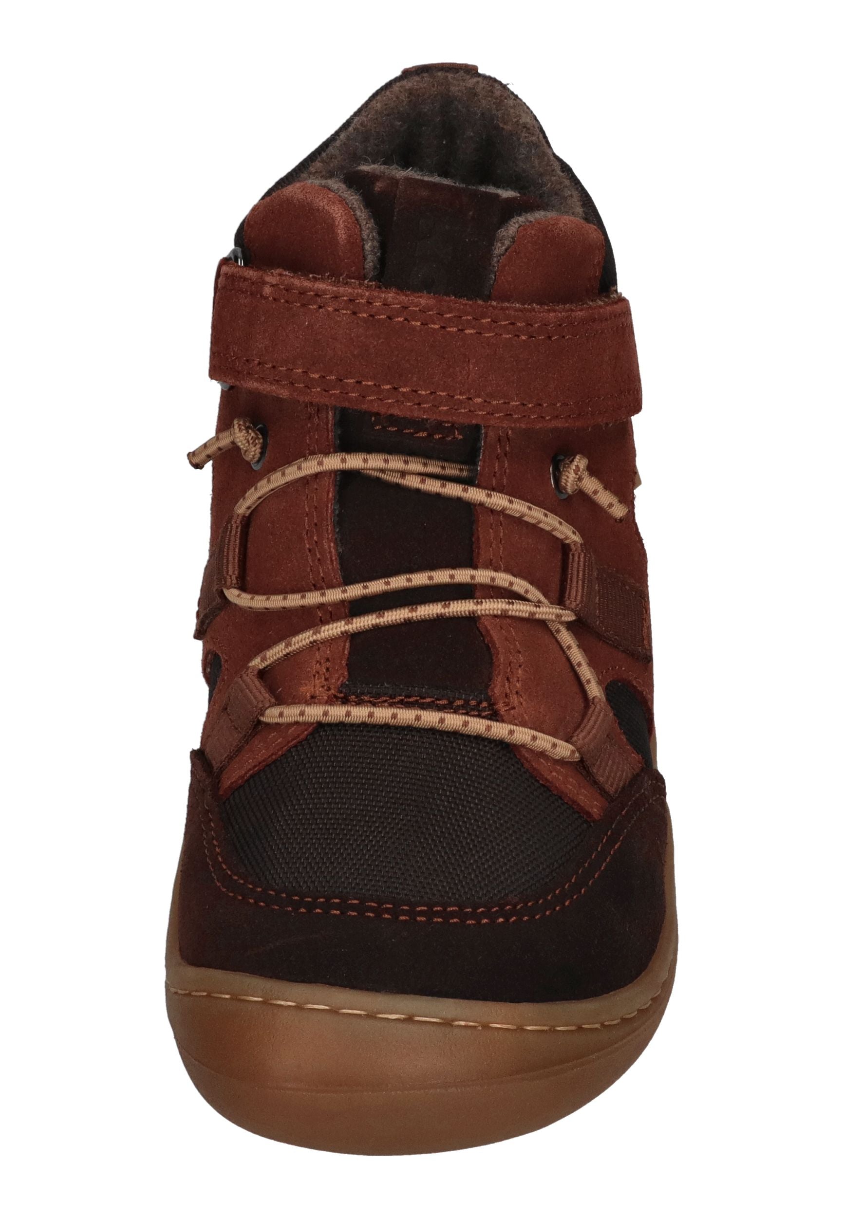 KOEL Barefoot Kinder gefütterte Booties BEAU MERINO 2.0 chocolate