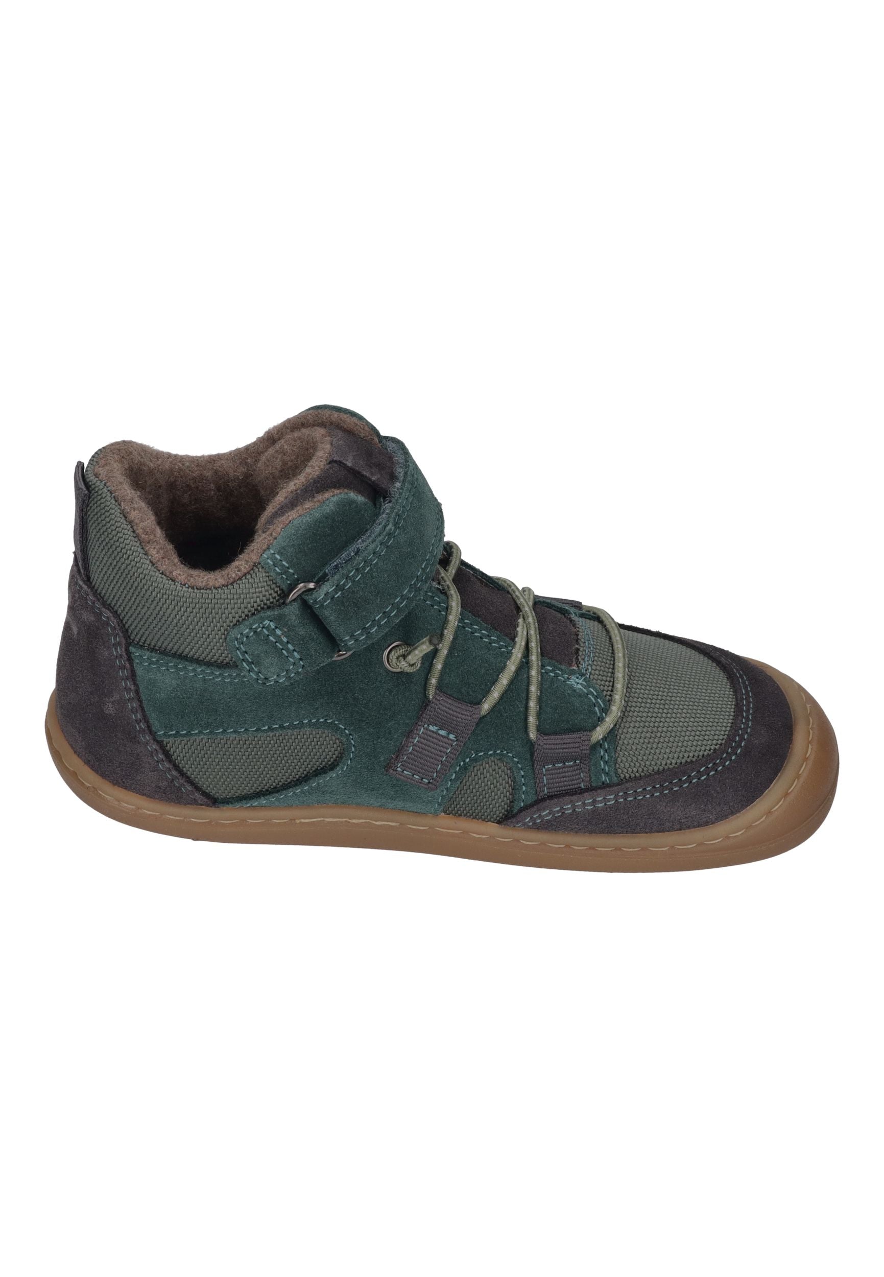 KOEL Barefoot Kinder gefütterte Booties BEAU MERINO 2.0 grey