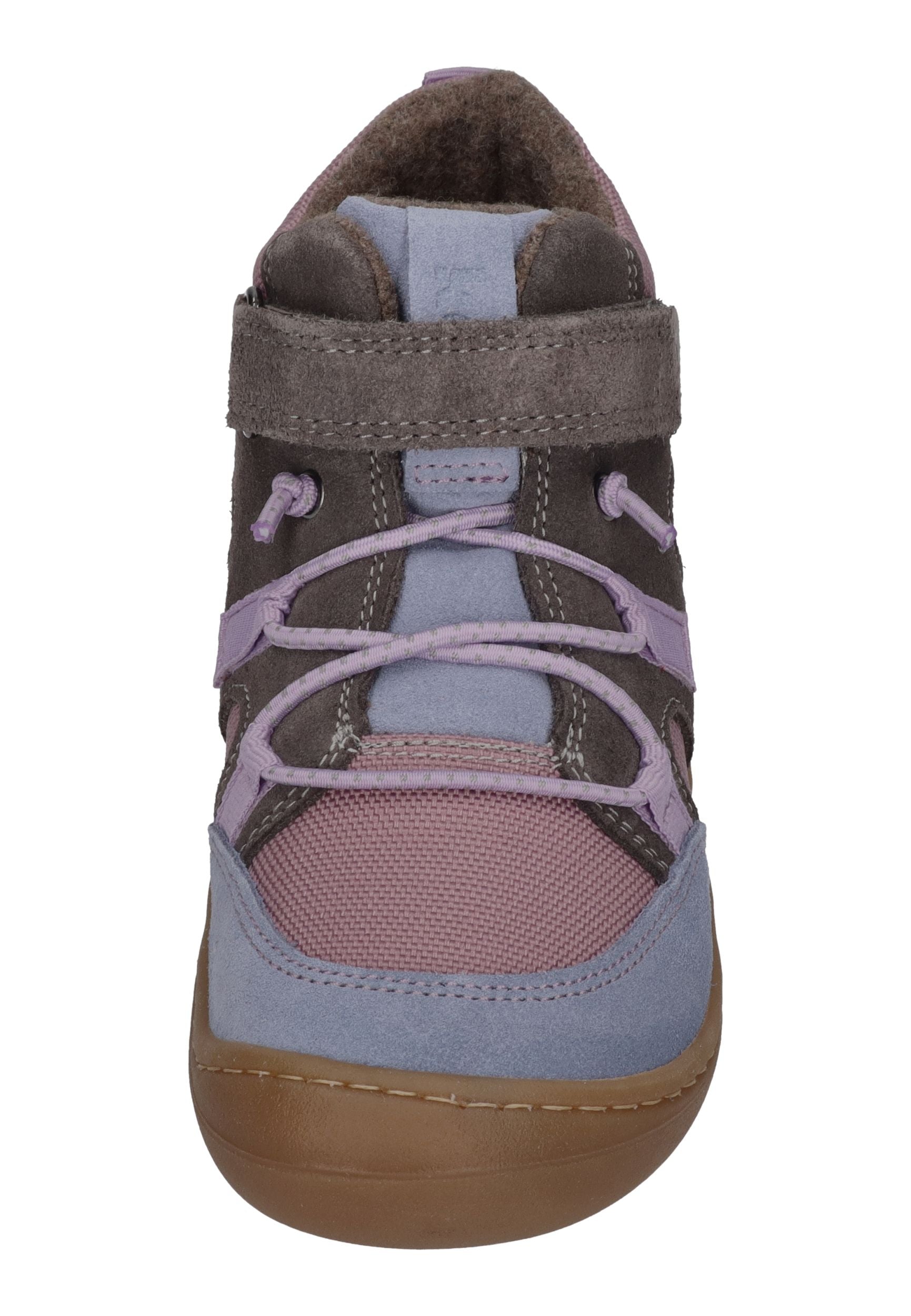 KOEL Barefoot Kinder gefütterte Booties BEAU MERINO 2.0 lavandel