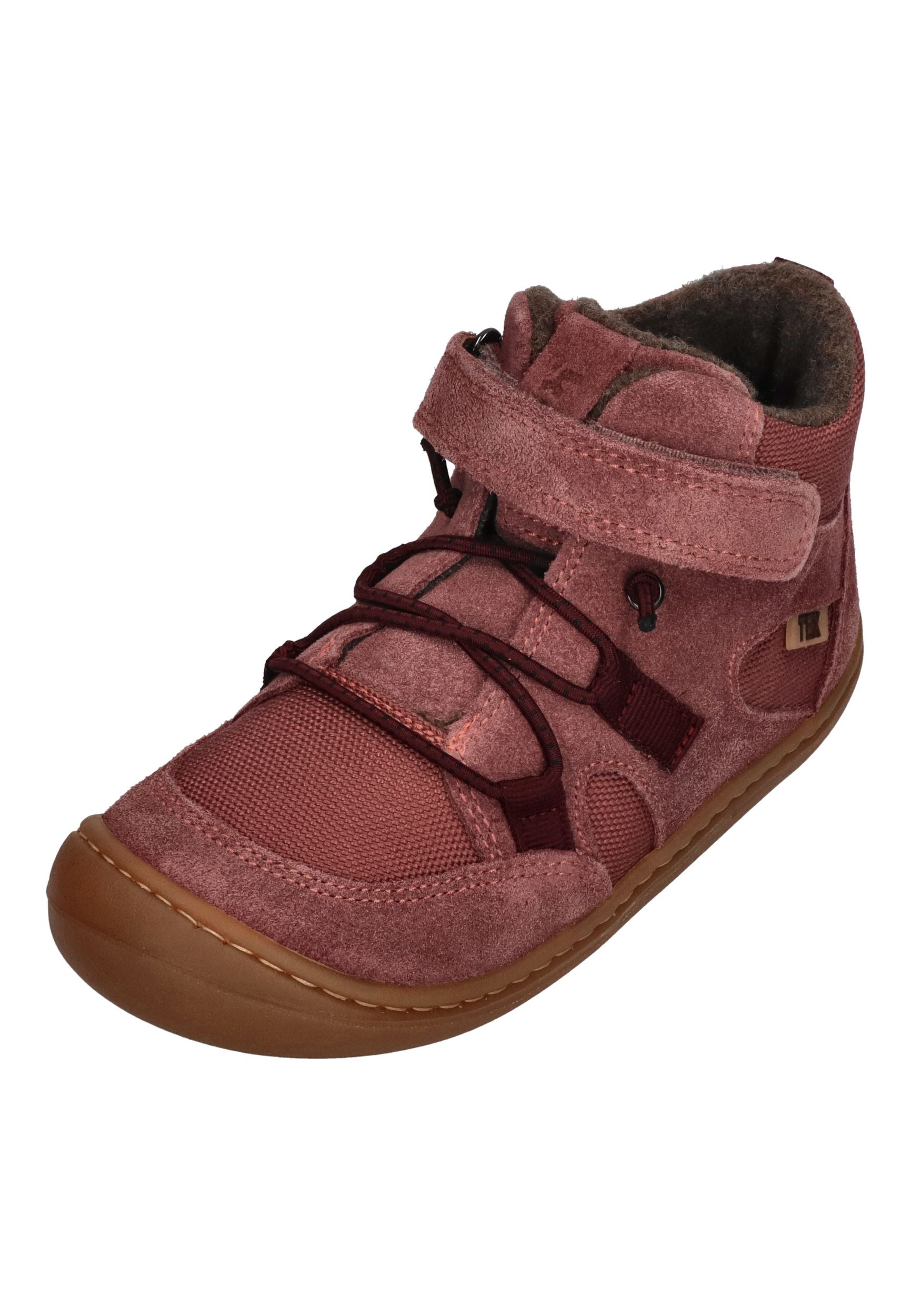 KOEL Barefoot Kinder gefütterte Booties BEAU MERINO 2.0 old pink