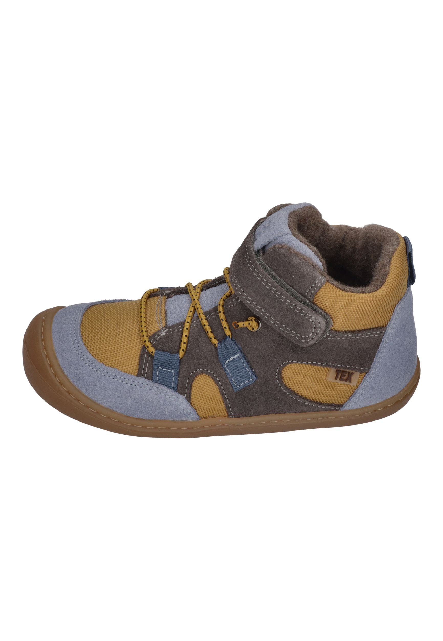 KOEL Barefoot Kinder gefütterte Booties BEAU MERINO 2.0 yellow