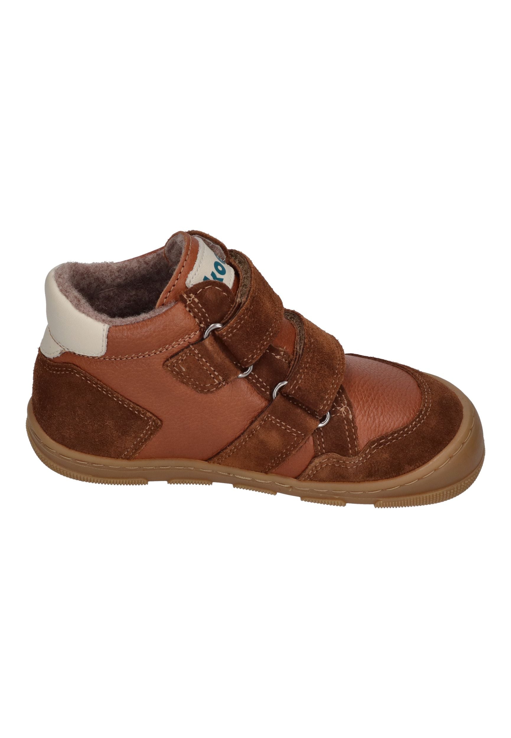 KOEL Barefoot Kinder Übergangsschuhe KABRIEL 3.0 WOOLFELT extra weit cognac