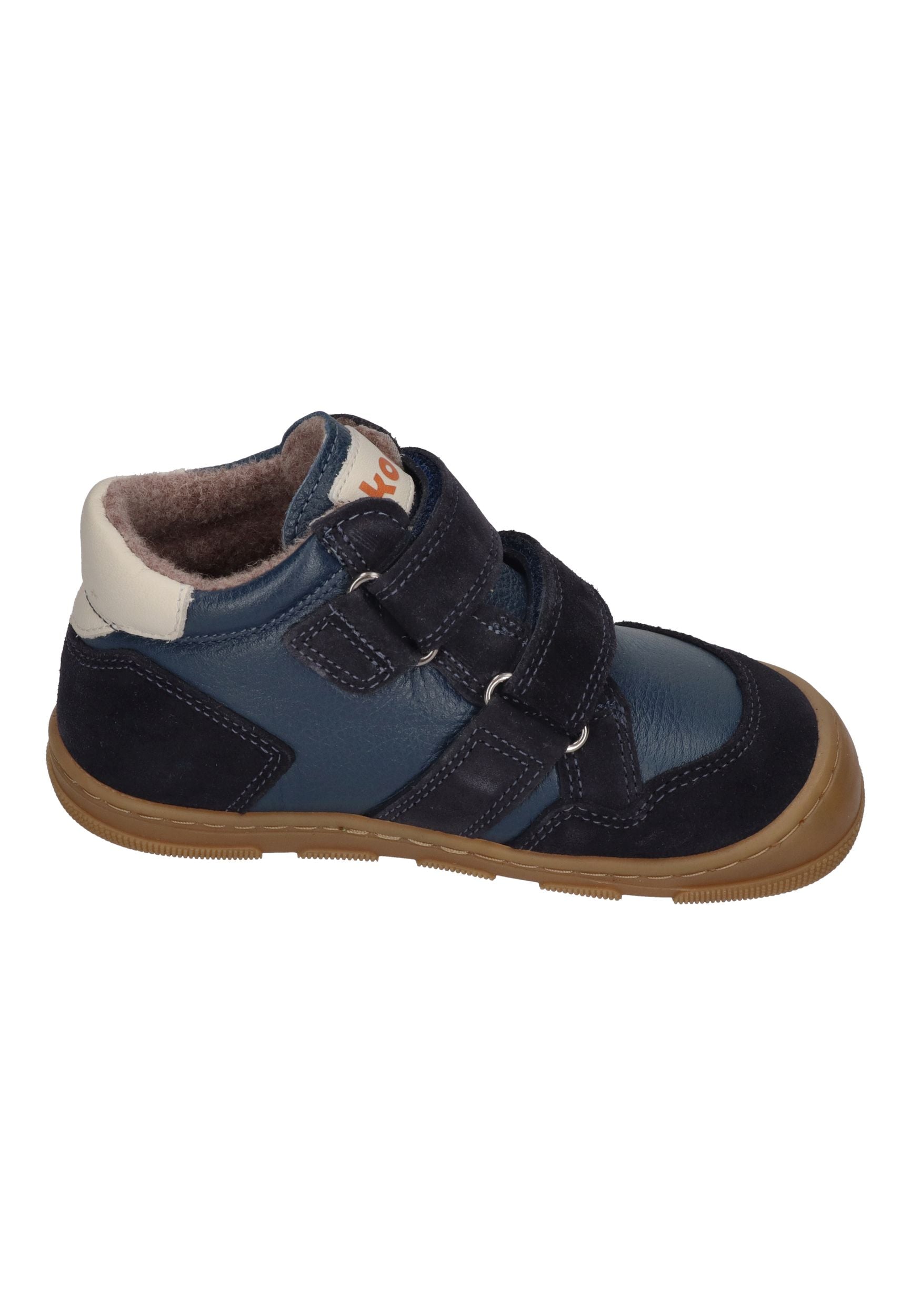 KOEL Barefoot Kinder Übergangsschuhe KABRIEL 3.0 WOOLFELT extra weit navy