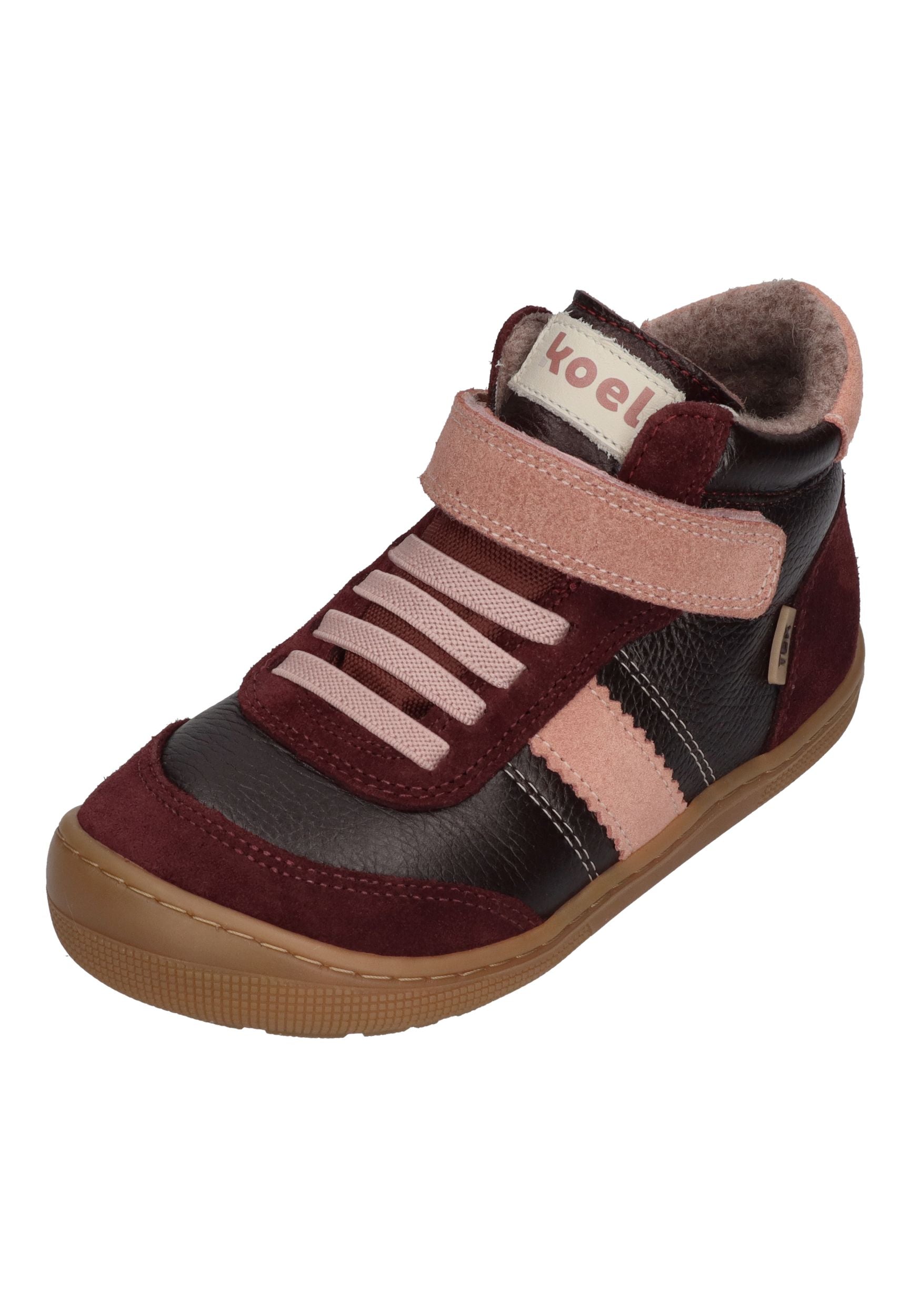 KOEL Barefoot Kinder Übergangsschuhe Sneakers DANIEL 3.0 SUEDE bordo