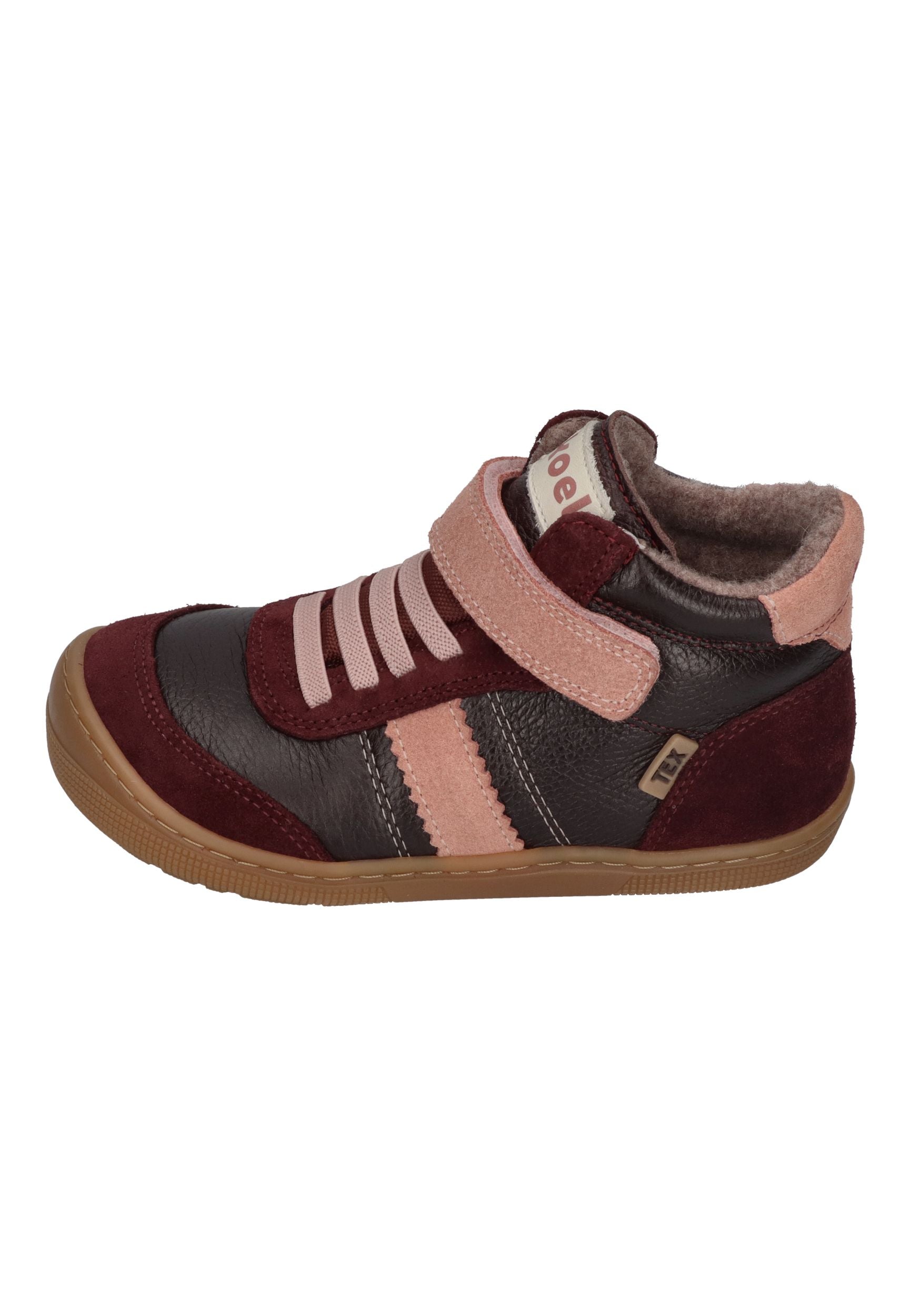 KOEL Barefoot Kinder Übergangsschuhe Sneakers DANIEL 3.0 SUEDE bordo