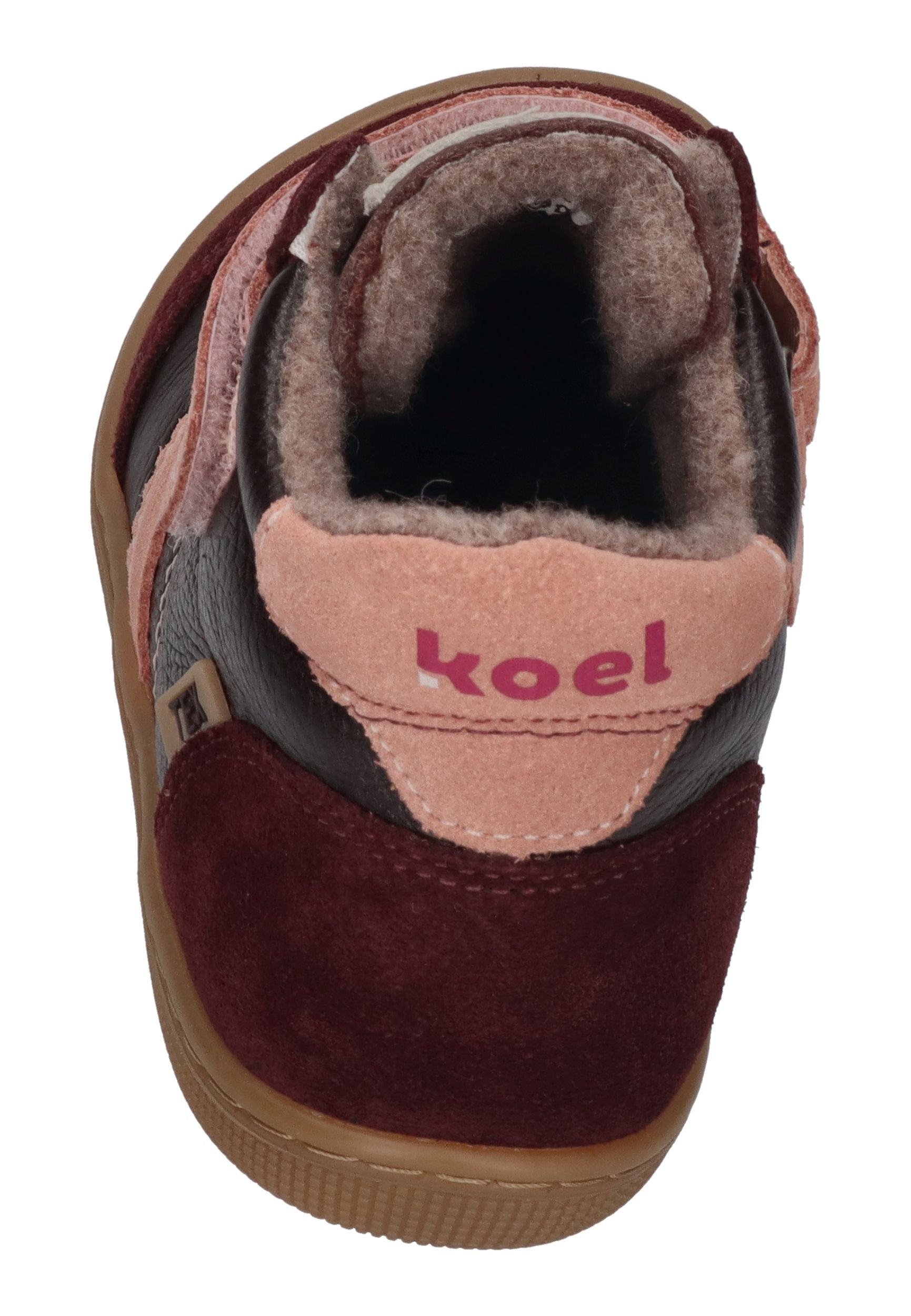 KOEL Barefoot Kinder Übergangsschuhe Sneakers DANIEL 3.0 SUEDE bordo