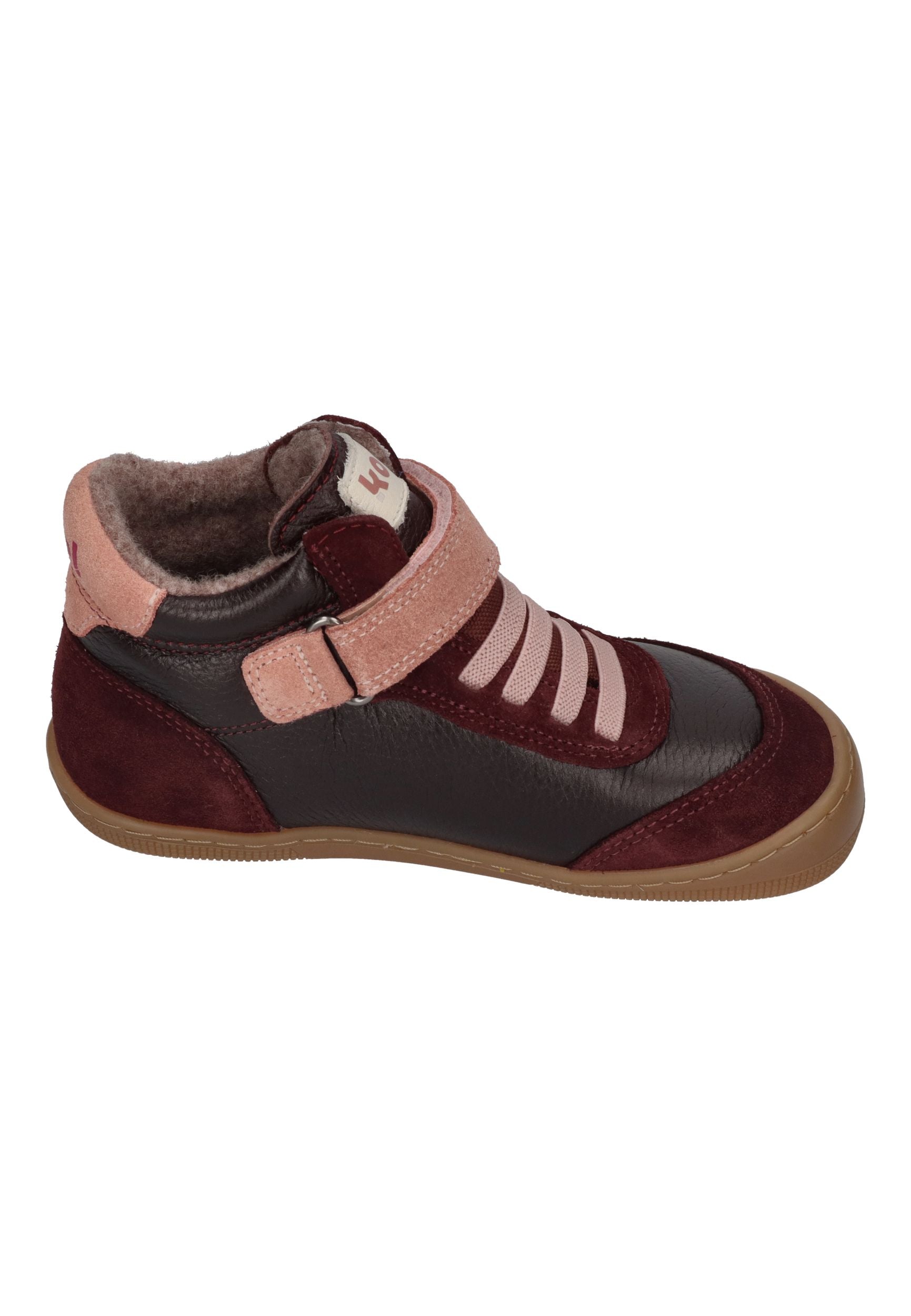 KOEL Barefoot Kinder Übergangsschuhe Sneakers DANIEL 3.0 SUEDE bordo