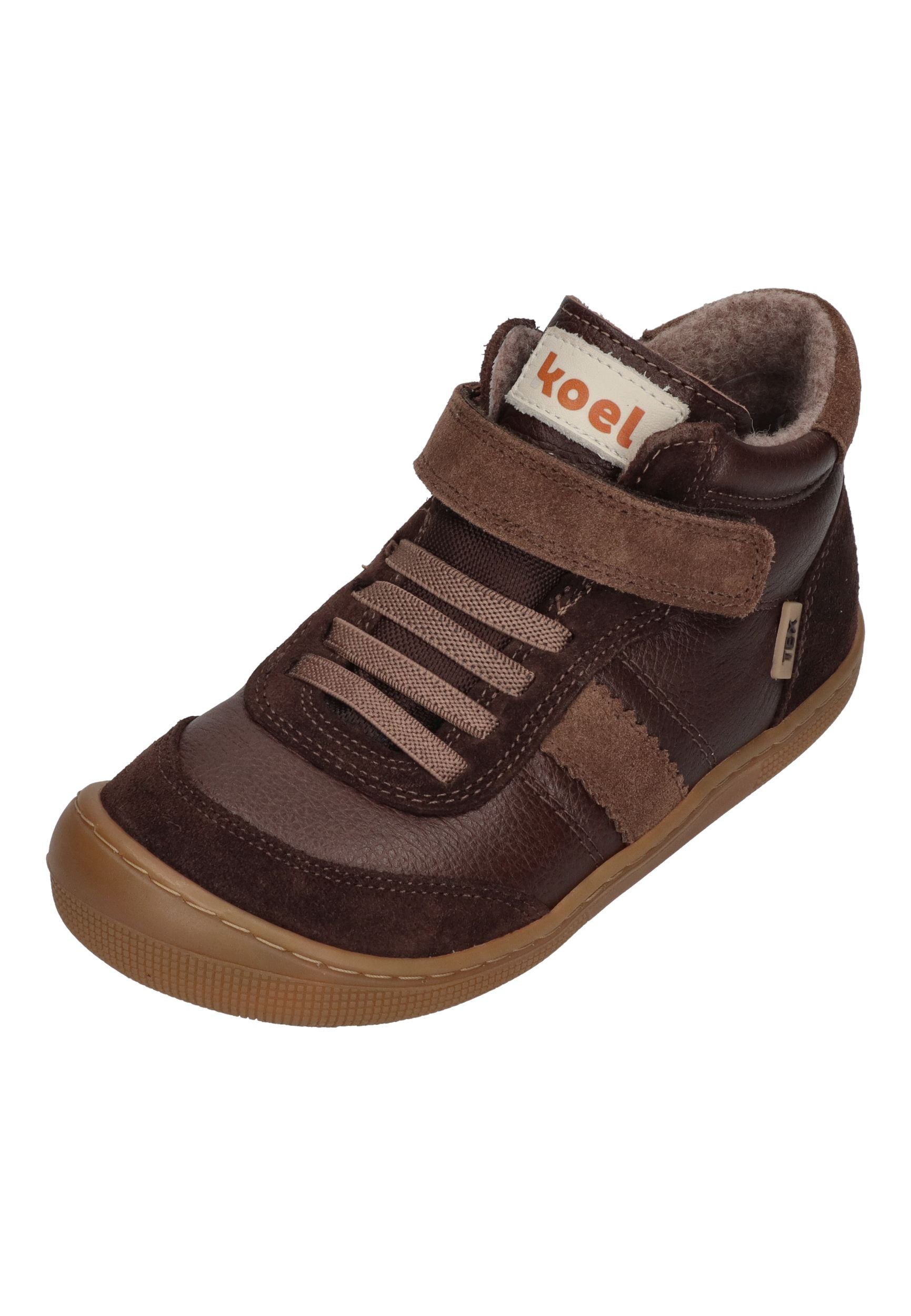 KOEL Barefoot Kinder Übergangsschuhe Sneakers DANIEL 3.0 SUEDE brown