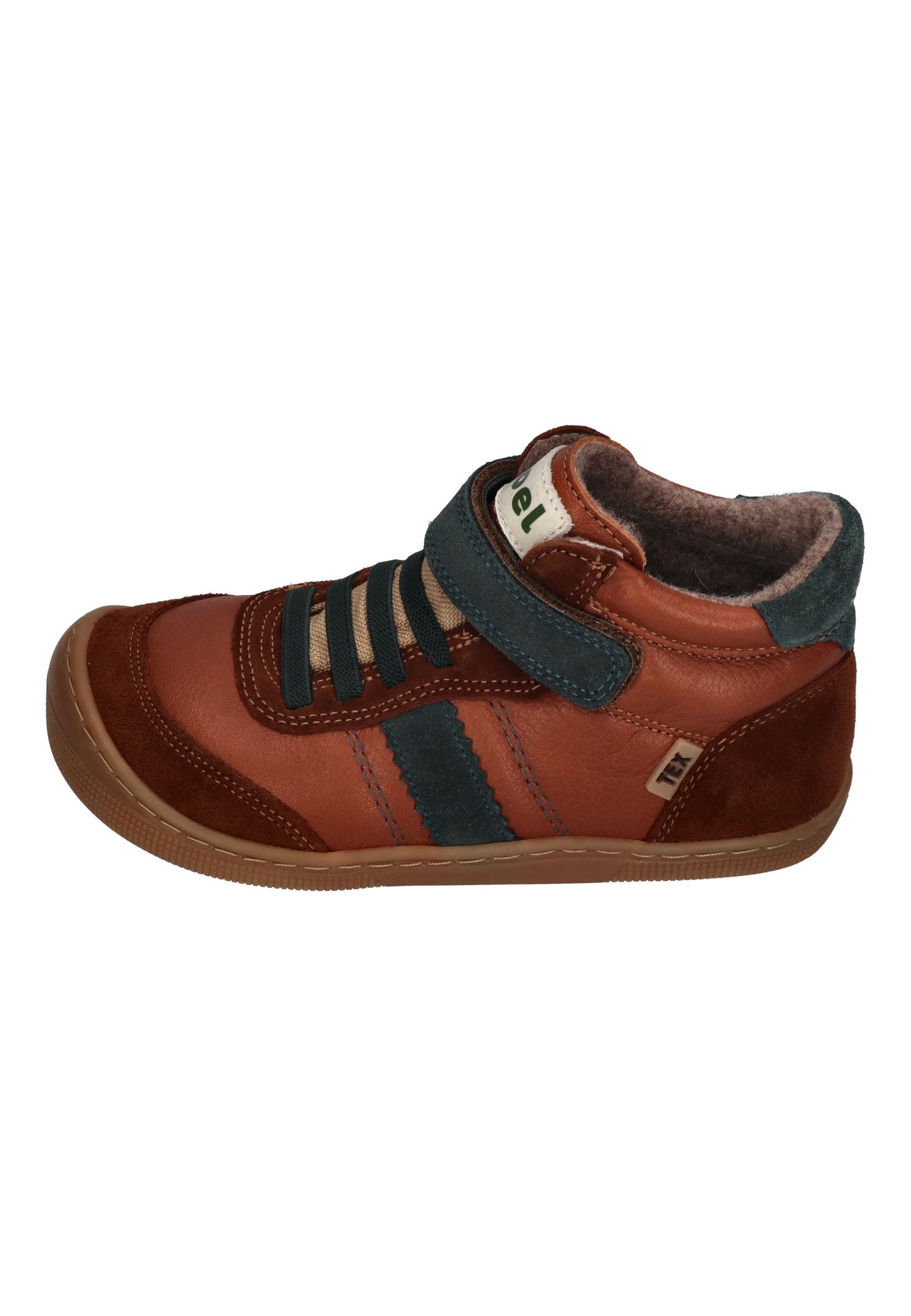 KOEL Barefoot Kinder Übergangsschuhe Sneakers DANIEL 3.0 SUEDE cognac