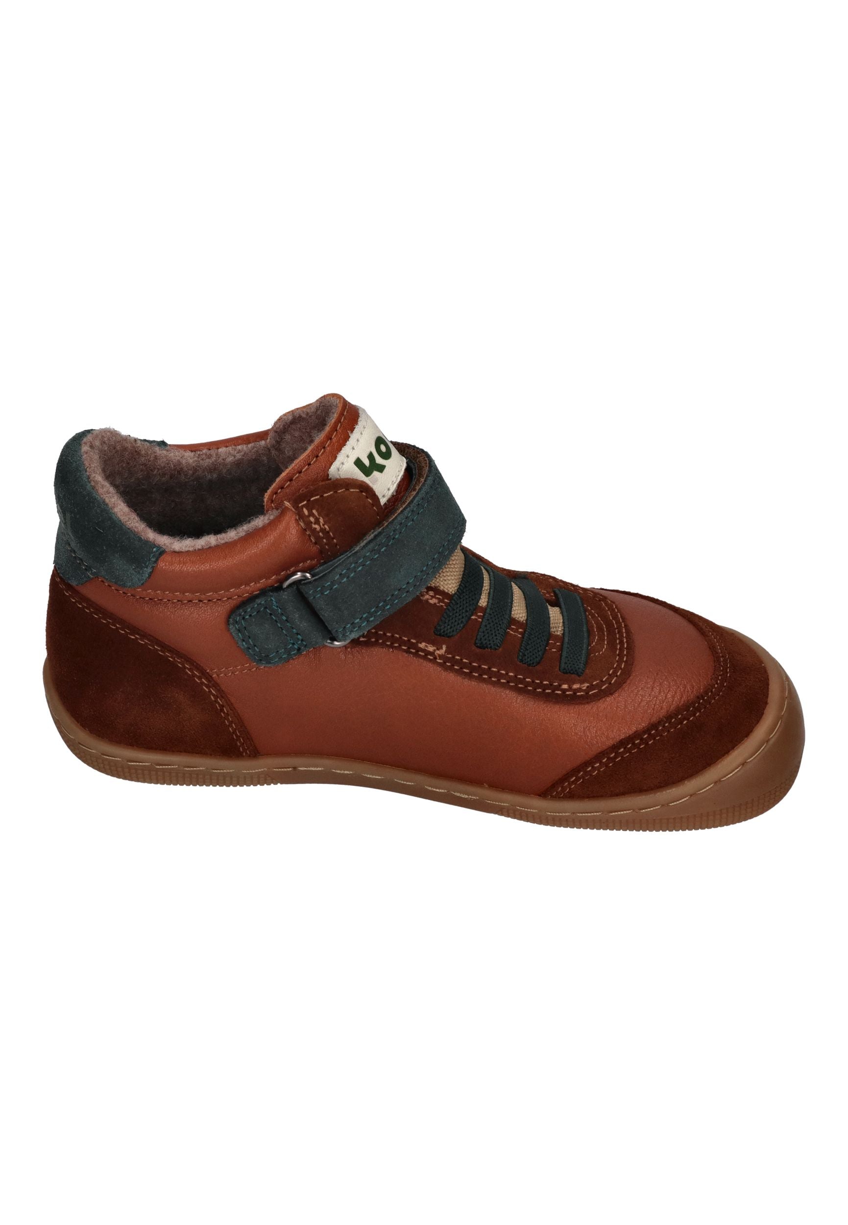 KOEL Barefoot Kinder Übergangsschuhe Sneakers DANIEL 3.0 SUEDE cognac