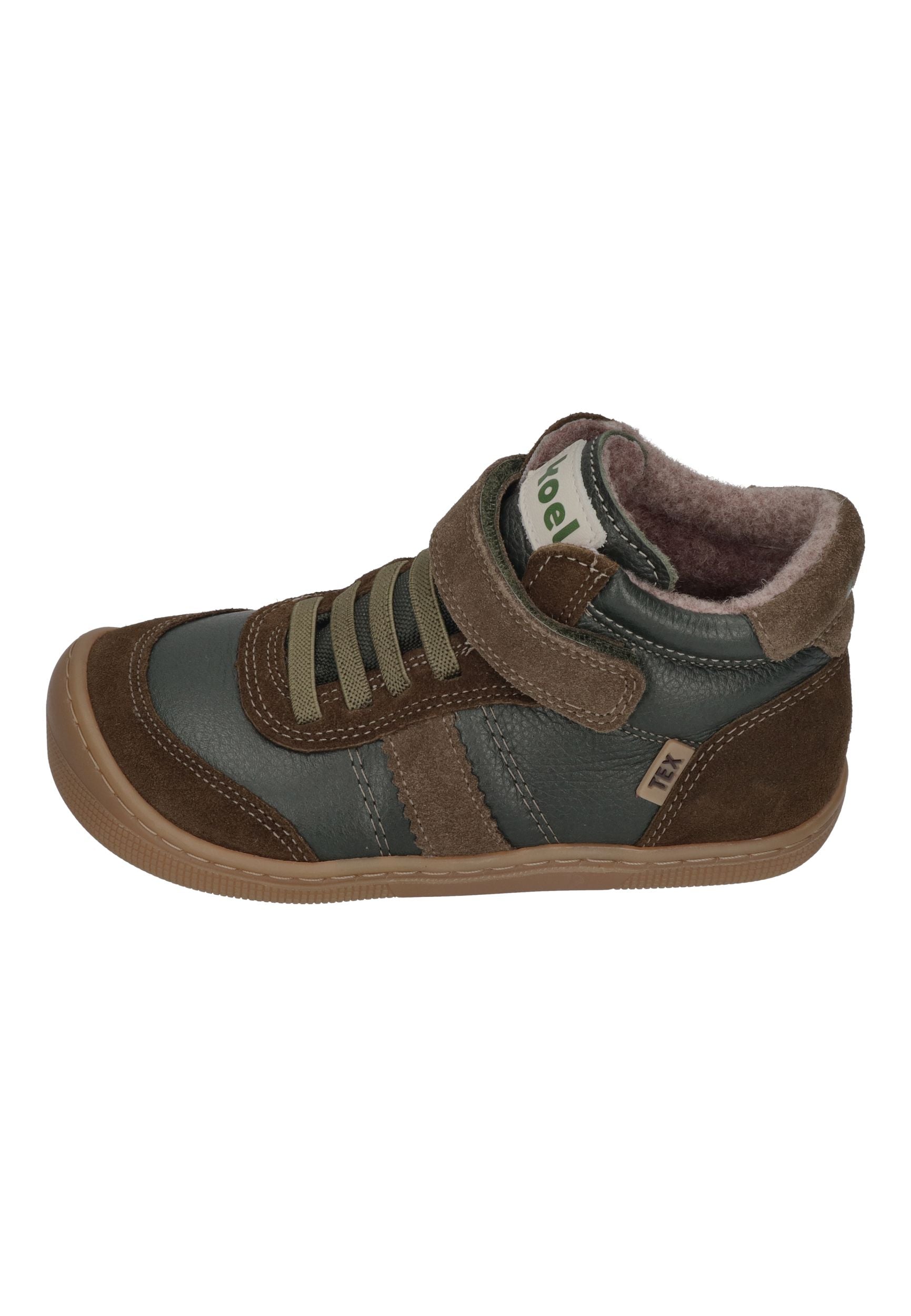 KOEL Barefoot Kinder Übergangsschuhe Sneakers DANIEL 3.0 SUEDE khaki